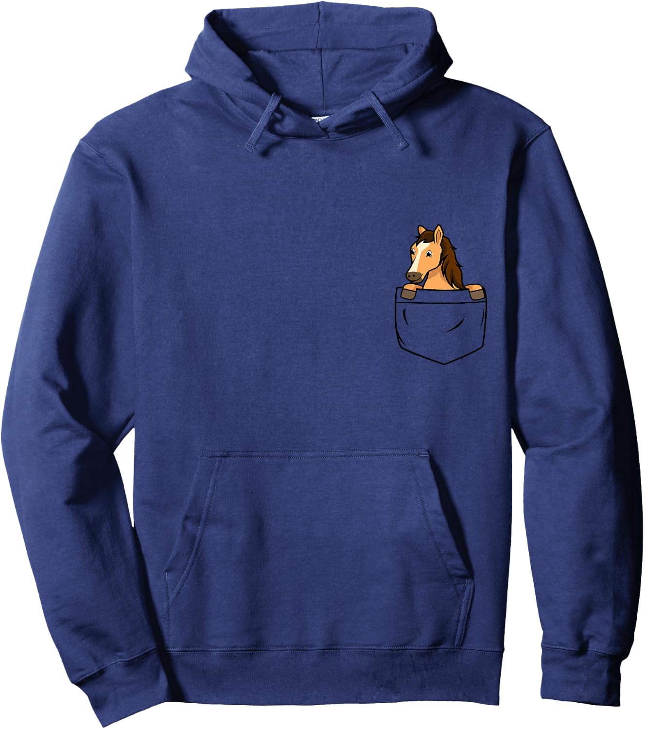 Pocket Horse Funny Cute Animal in your Pocket Hoodie - Hoodie | Navy