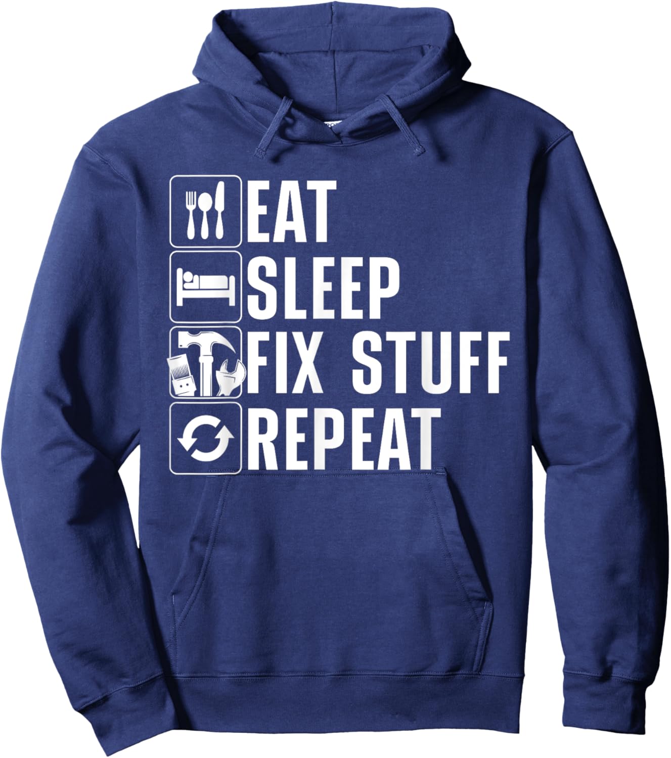 Cool Handyman Women Maintenance Mechanic Electrician Hoodie - Hoodie | Navy