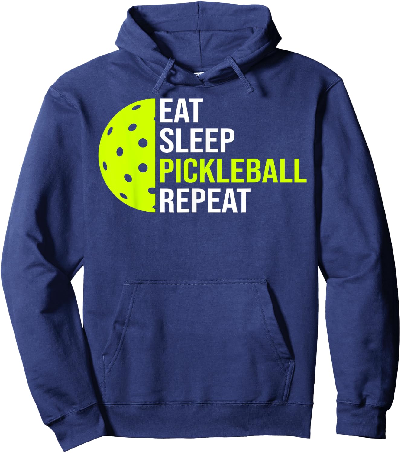 Eat Sleep Pickleball Repeat Player Cool Pickleball Coach Hoodie - Hoodie | Navy