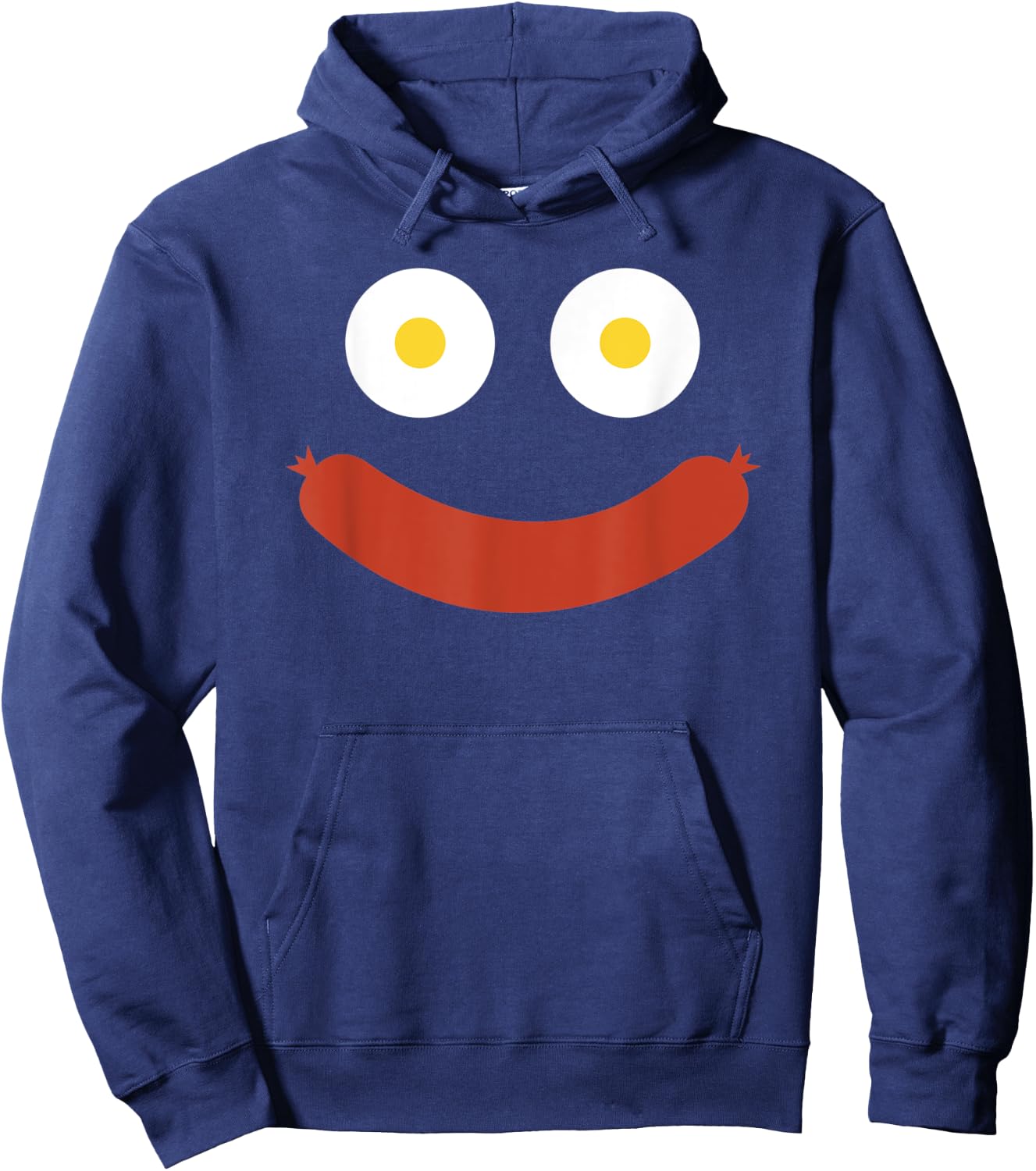 Eggs Sausage Happy Smile Hoodie - Hoodie | Navy