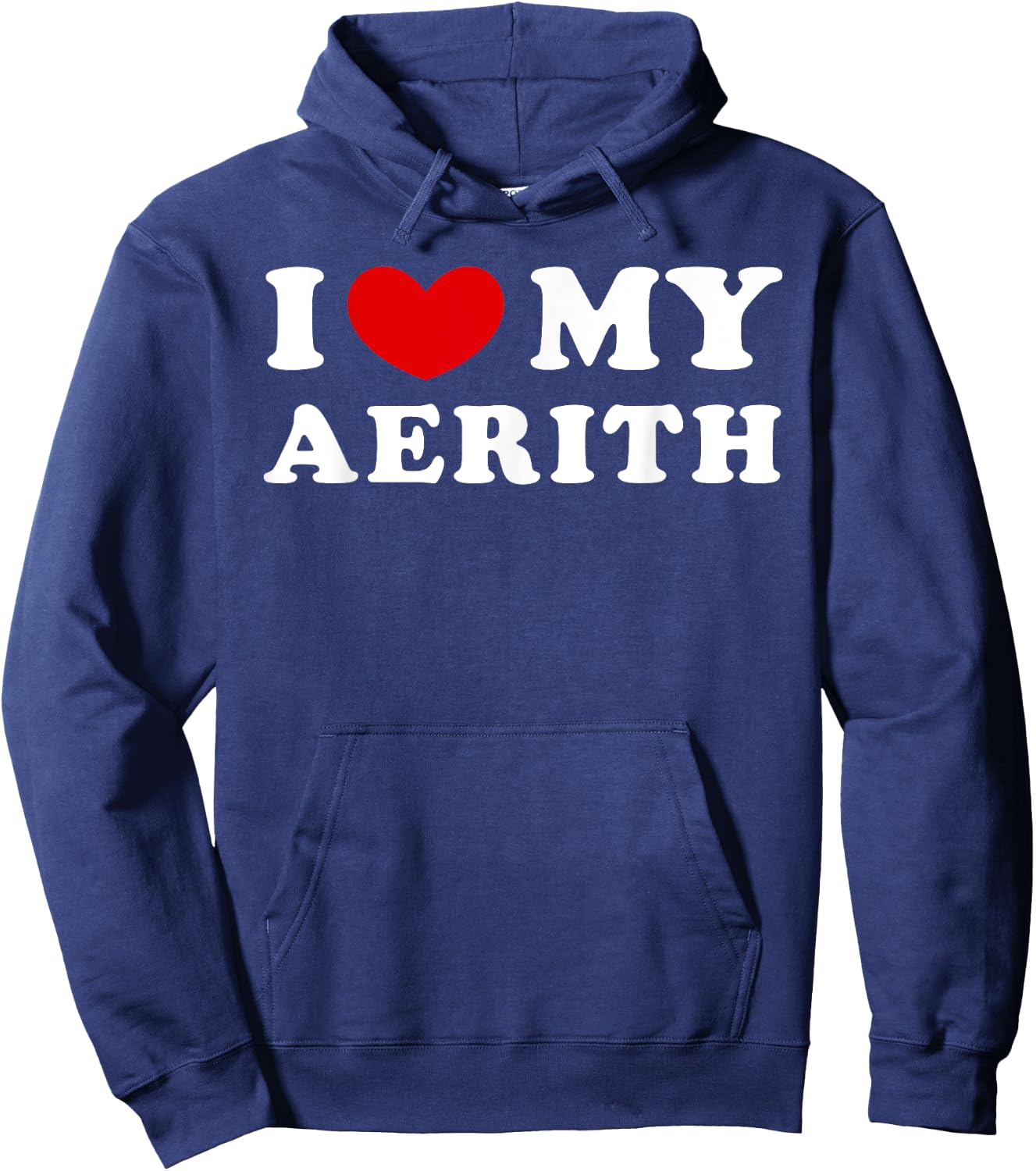 I Love My Aerith, I Heart My Aerith Hoodie - Hoodie | Navy
