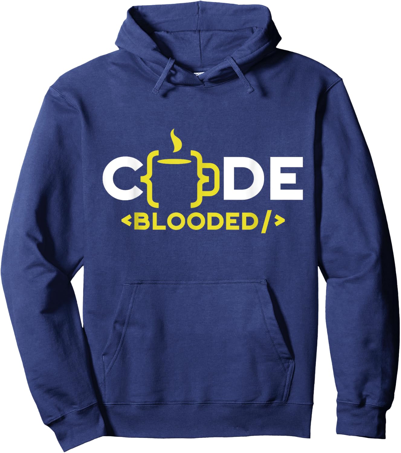 Code-Blooded Sayings Coder Coding Code Programmer Hoodie - Hoodie | Navy
