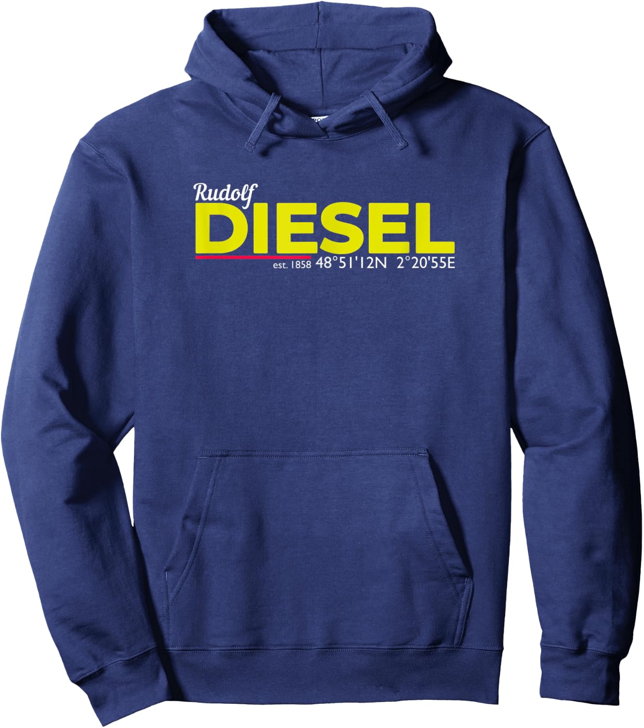 Rudolf Diesel 1858 I Diesel Tuning Diesel Engine I Diesel Tank Hoodie - Hoodie | Navy