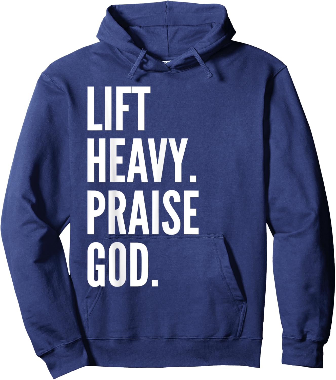 Lift Heavy Praise God Christian Powerlifting Bodybuilding Hoodie - Hoodie | Navy