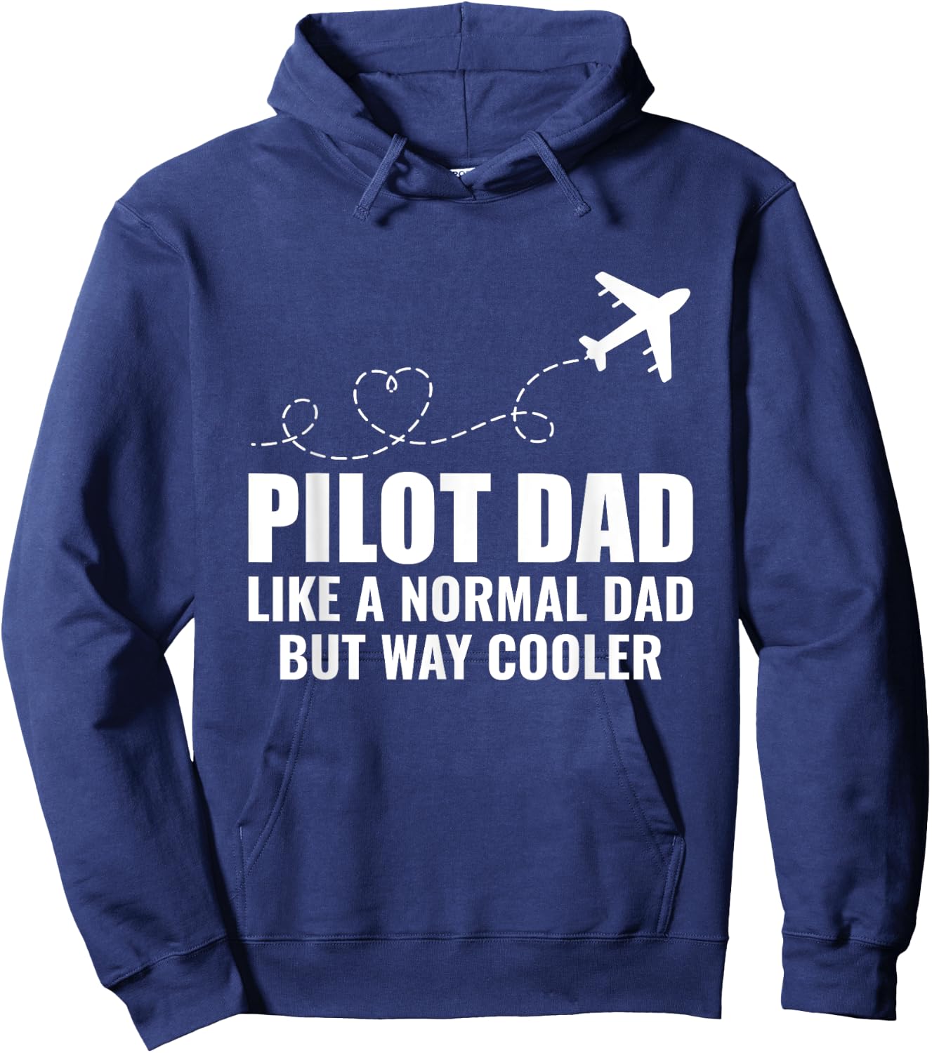 Pilot Dad Like A Normal Dad Airplane Pilot Funny Aviation Hoodie - Hoodie | Navy