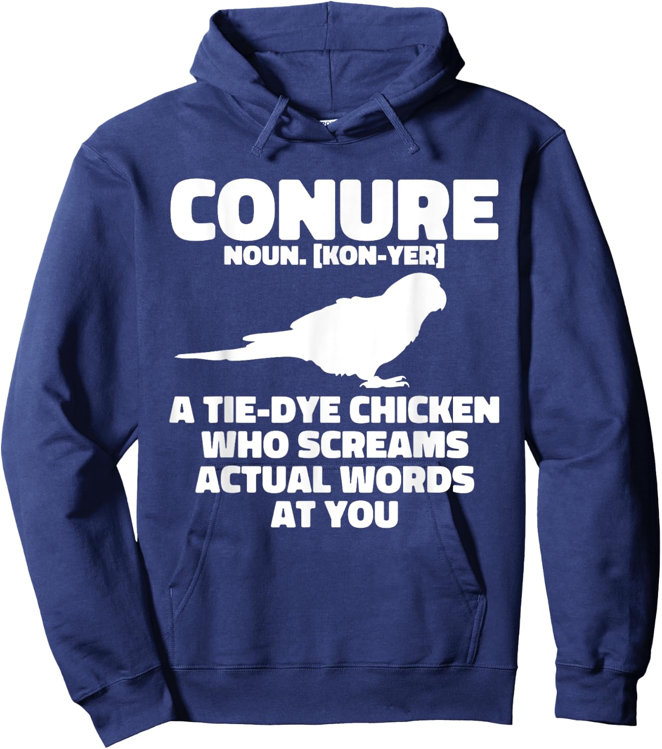Green Cheek Conure Definition Parrot Bird Sun Conure Hoodie - Hoodie | Navy