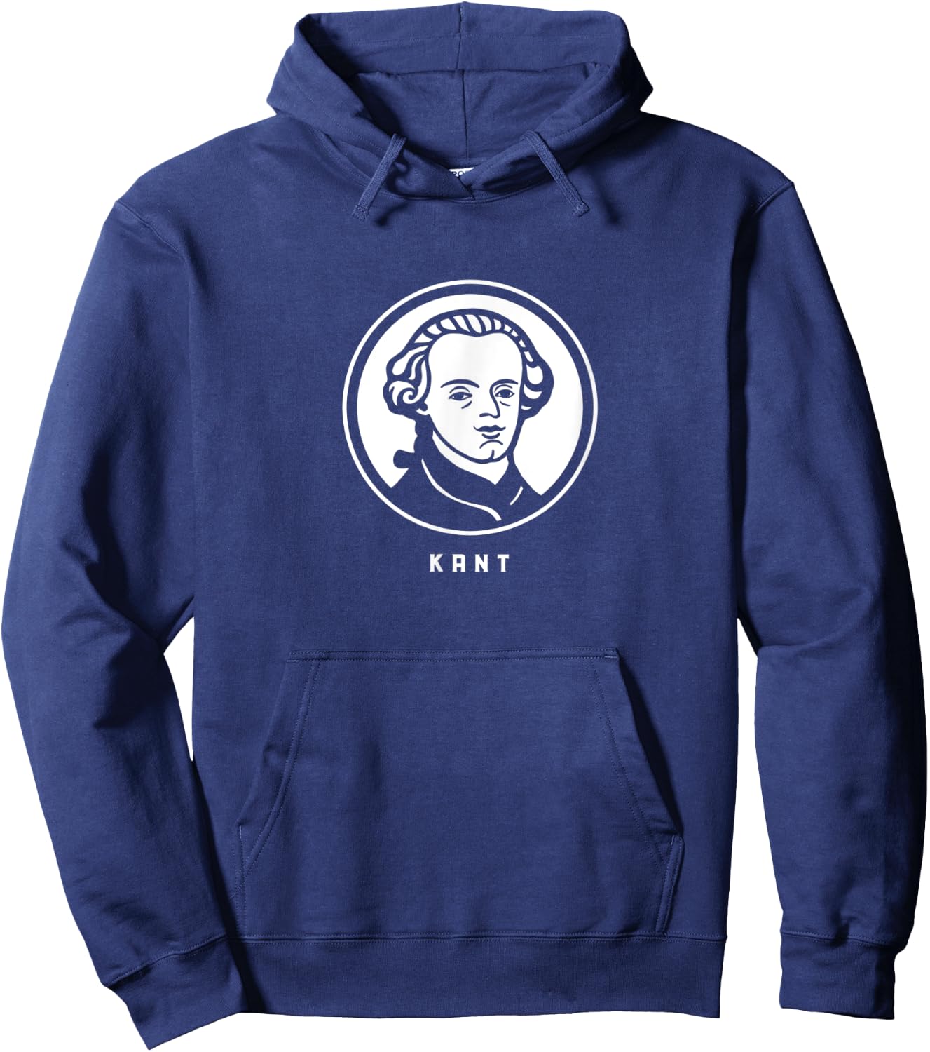 Immanuel Kant. Stylized portrait of a great philosopher Hoodie - Hoodie | Navy