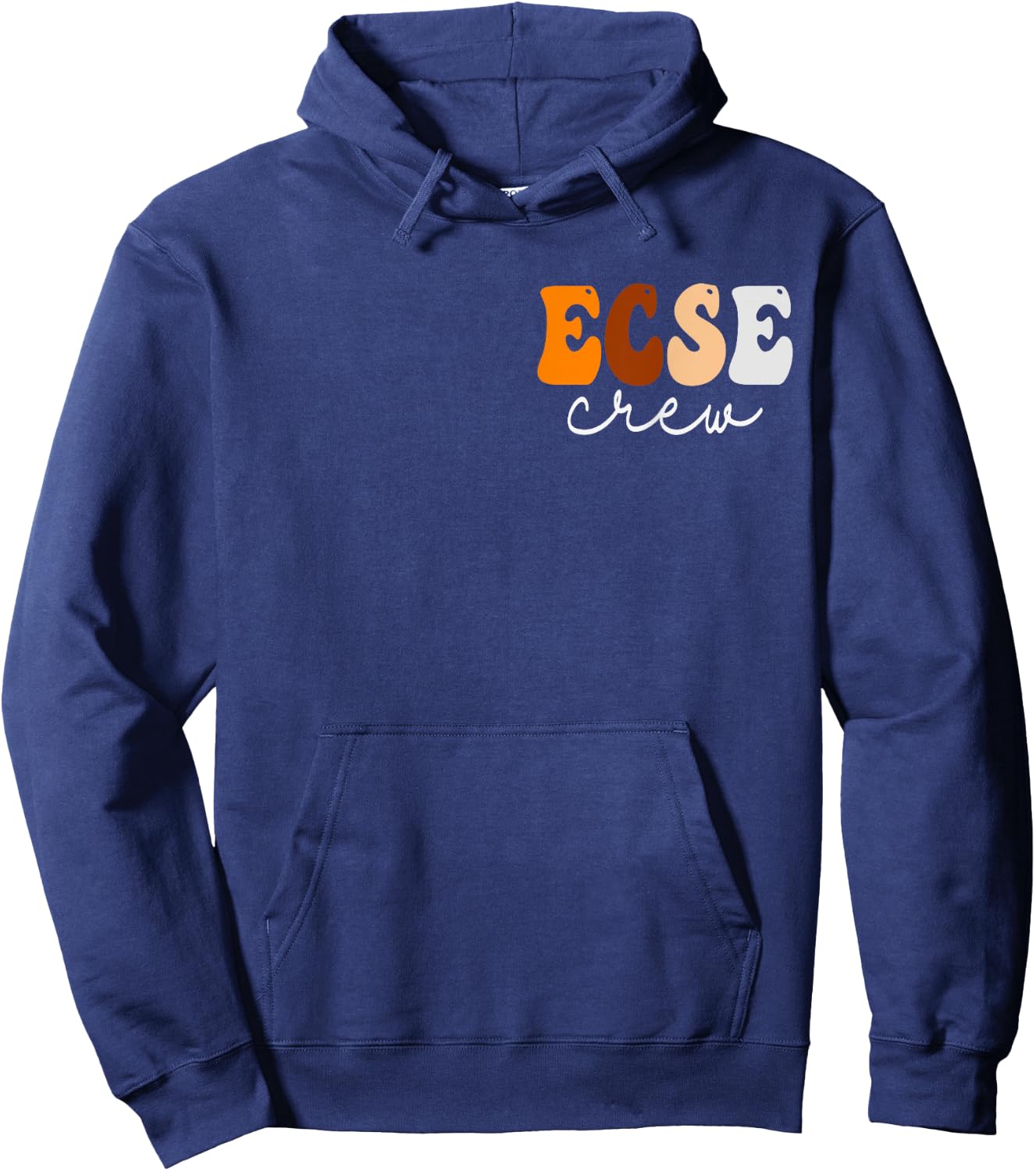 ECSE Crew Cute Groovy Fall Autumn Lovers Appreciation Day Hoodie - Hoodie | Navy