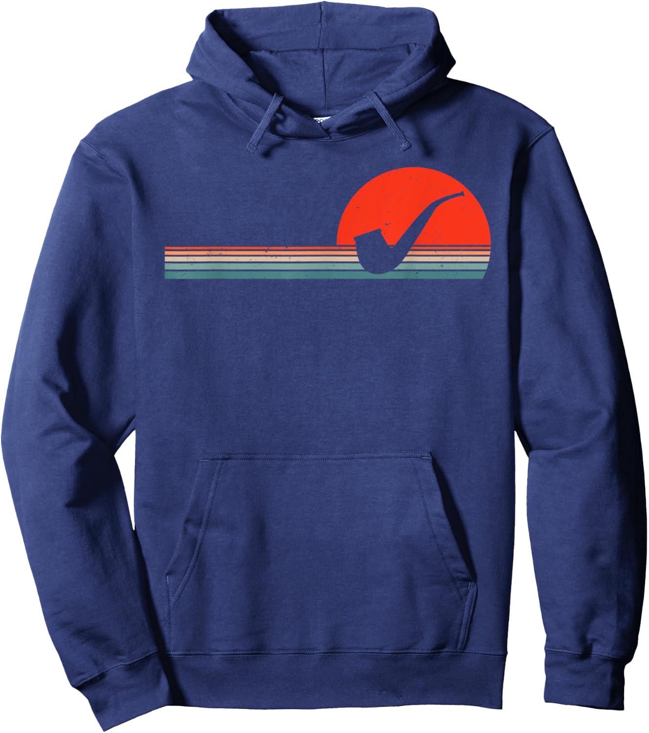 Pipe Smoking Retro Tobacco Vintage Smoker Hoodie - Hoodie | Navy