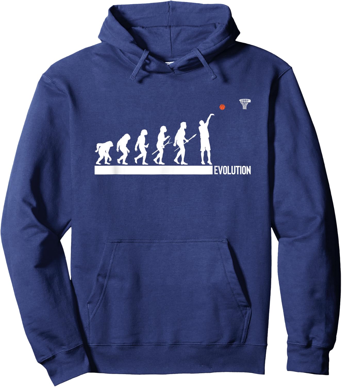 Basketball Evolution Of Man Sport Human Players Fans Hoodie - Hoodie | Navy