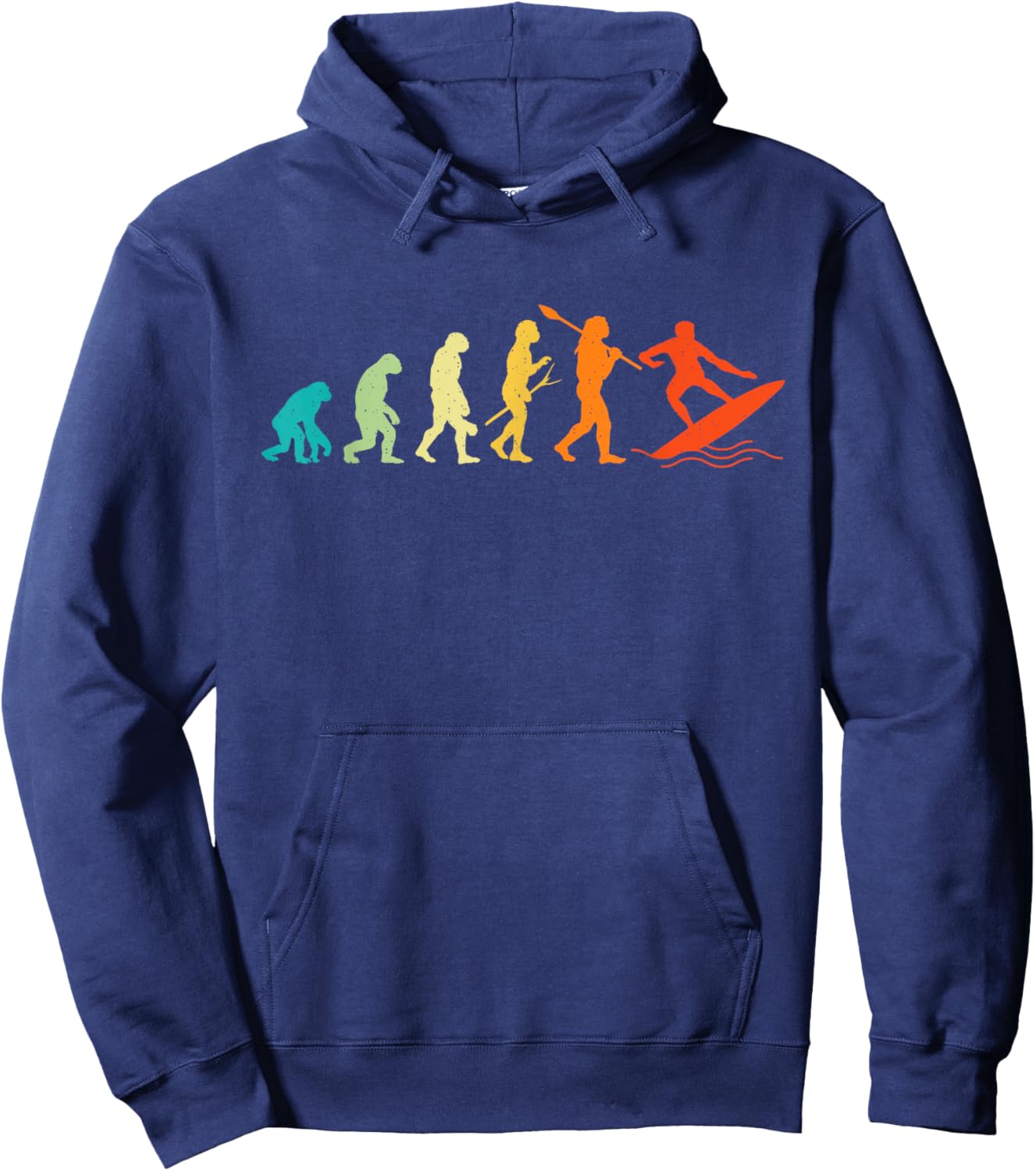 Evolution Of Surfers - Surfboard Surfboarder Surfing Hoodie - Hoodie | Navy