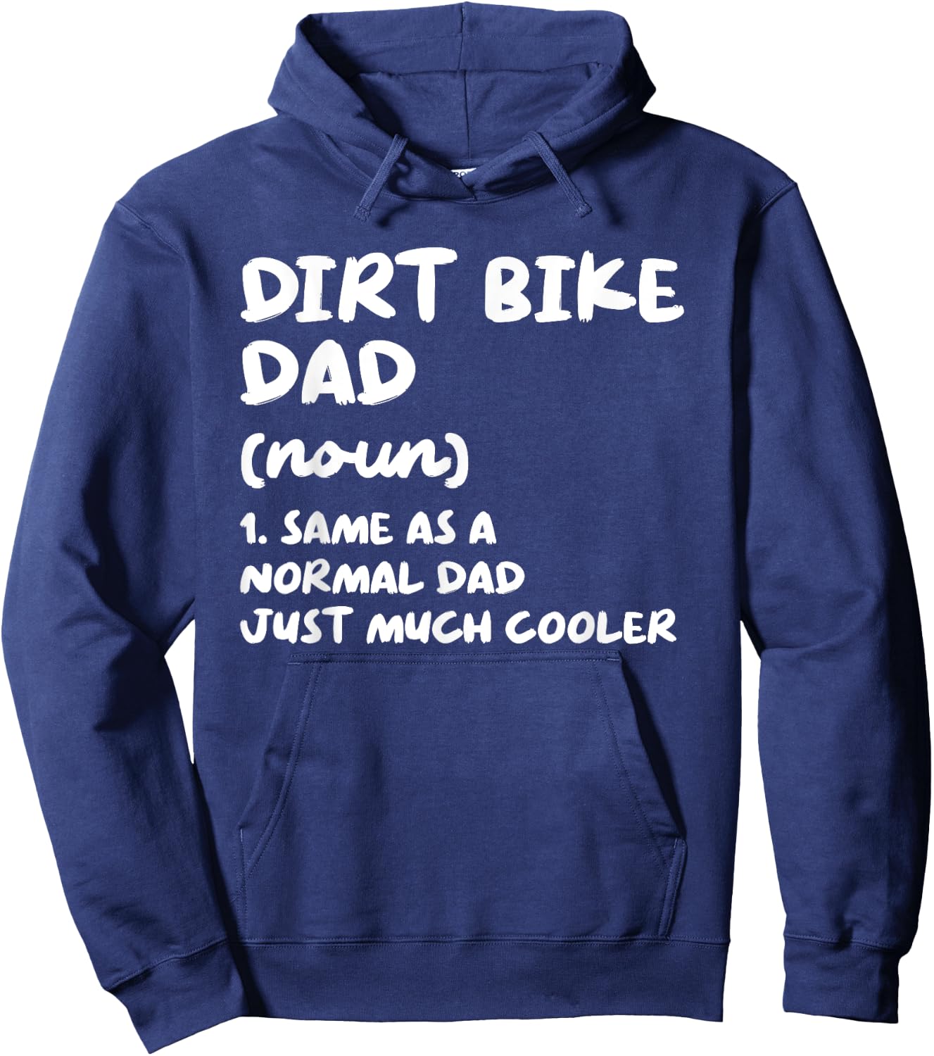 Dirt Bike Dad Definition Funny Dirt Biking Biker Hoodie - Hoodie | Navy
