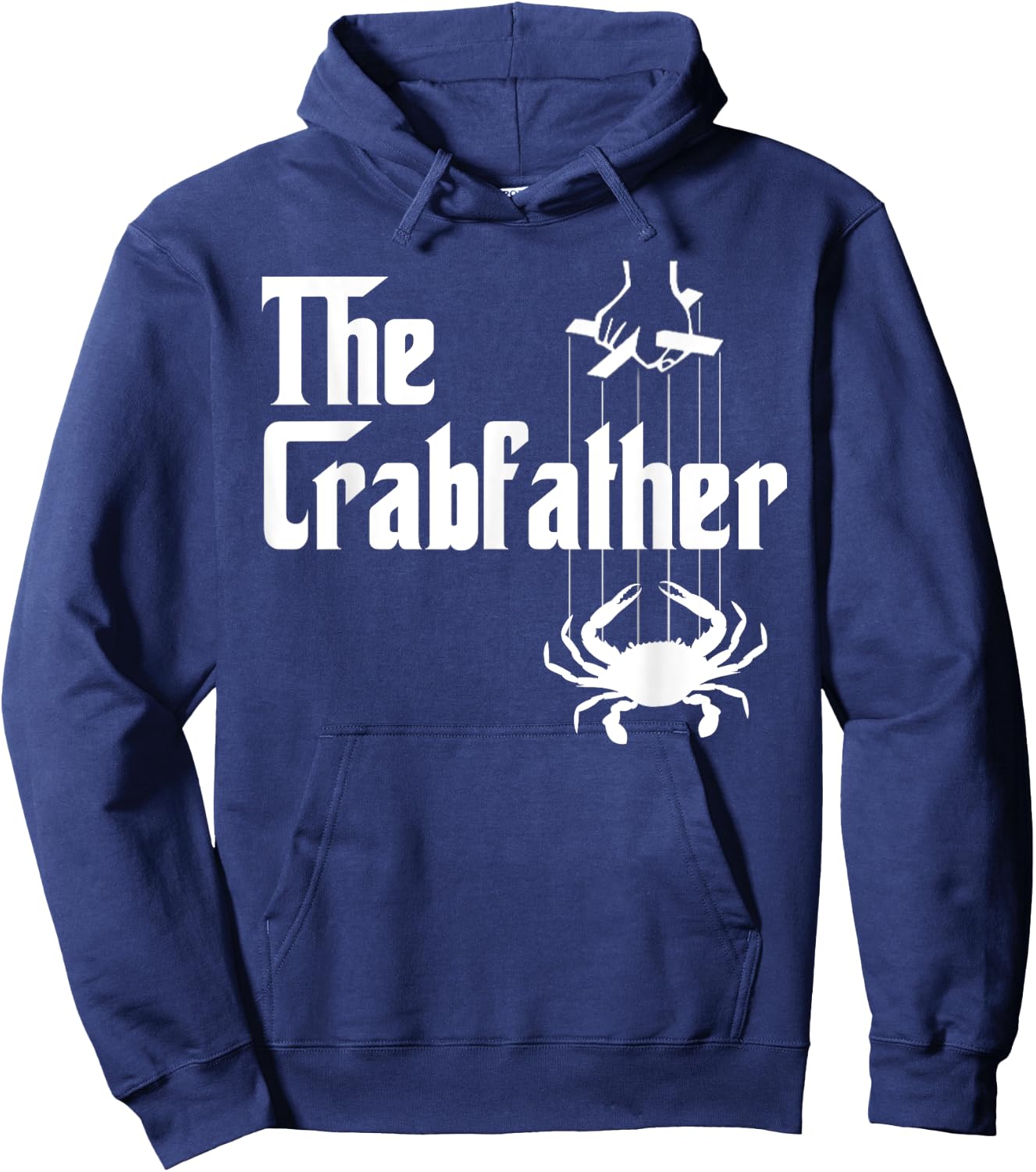 Funny Crab Lover Crabbing The Crabfather Crabber Hoodie - Hoodie | Navy