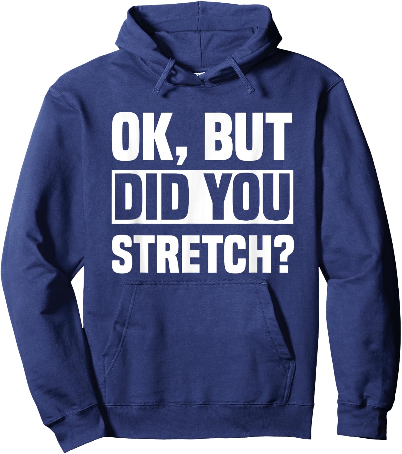 Ok, But Did You Stretch? Athletic Trainer AT Sport Medicine Hoodie - Hoodie | Navy