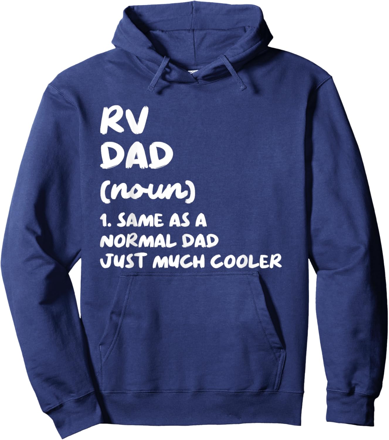 RV Dad Definition Camping Vacation Hoodie - Hoodie | Navy