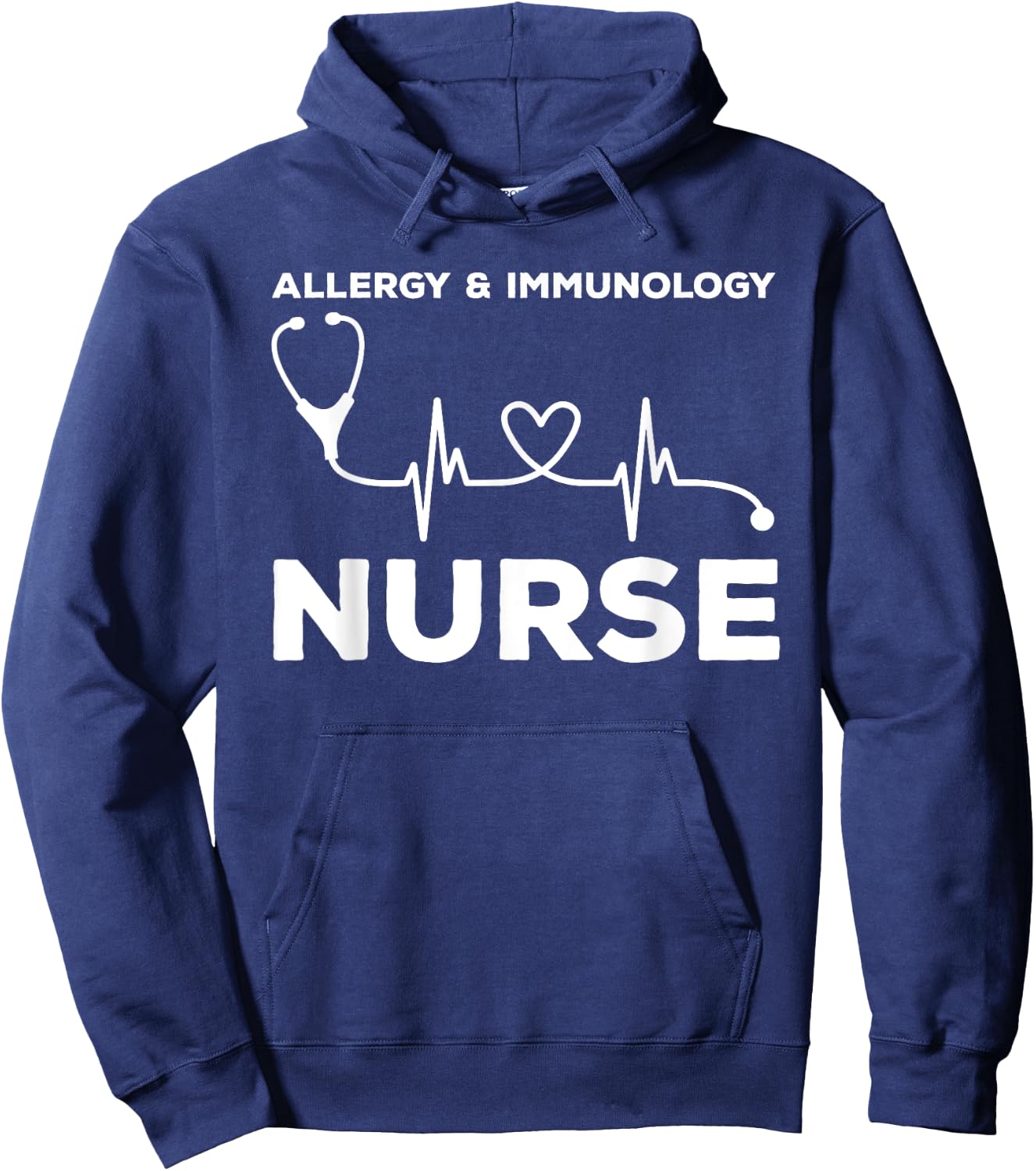 Allergy & Immunology Nurse Outfit Registered Nurses Nursing Hoodie - Hoodie | Navy