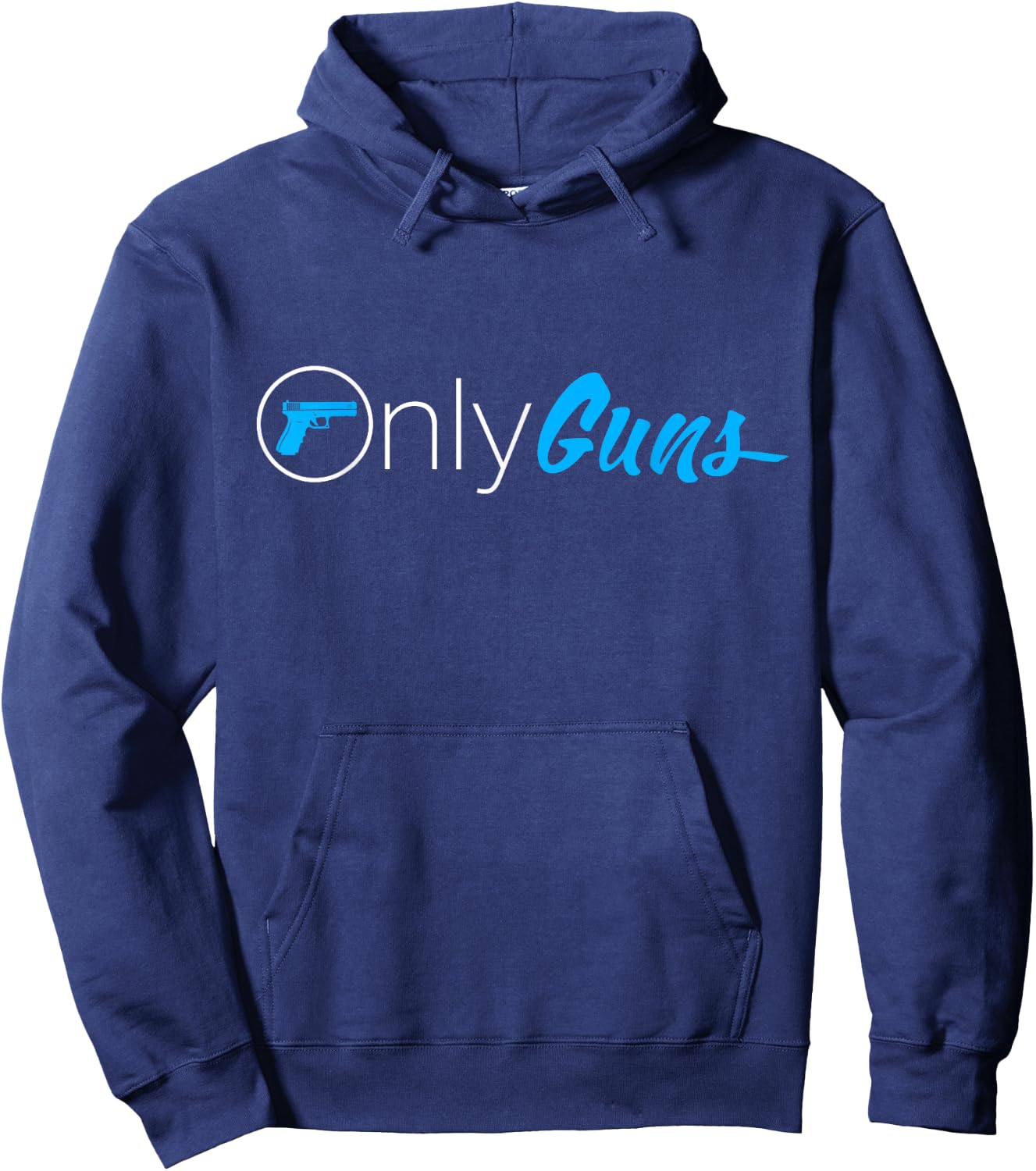 OnlyGuns Funny Gun Owner Meme Parody Hoodie - Hoodie | Navy