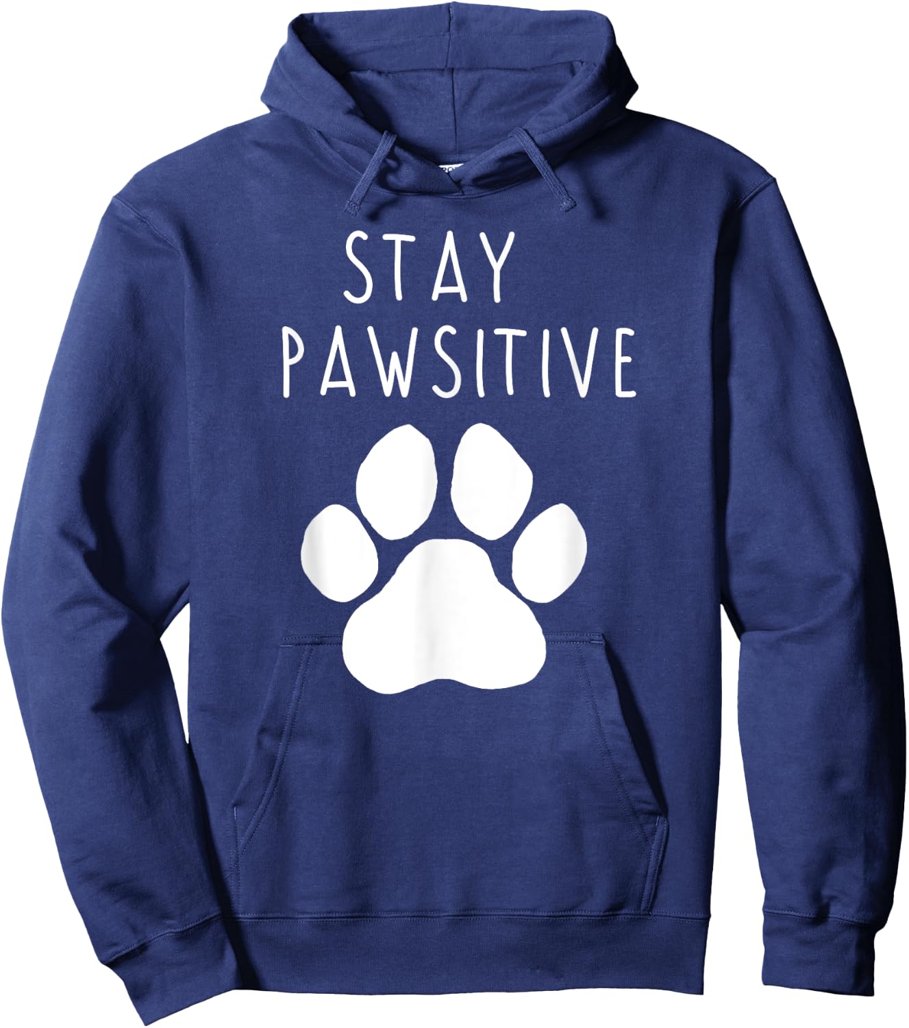 Stay Pawsitive Hoodie - Hoodie | Navy
