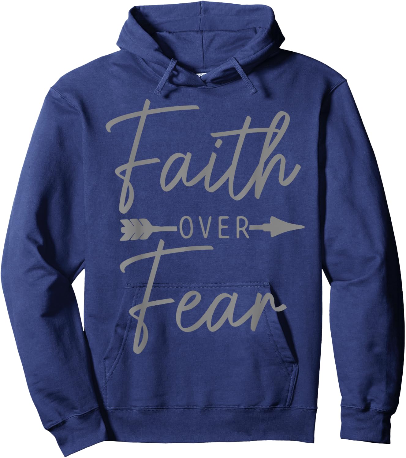 Faith Over Fear Christian Religious Bible Verse Men Women Hoodie - Hoodie | Navy