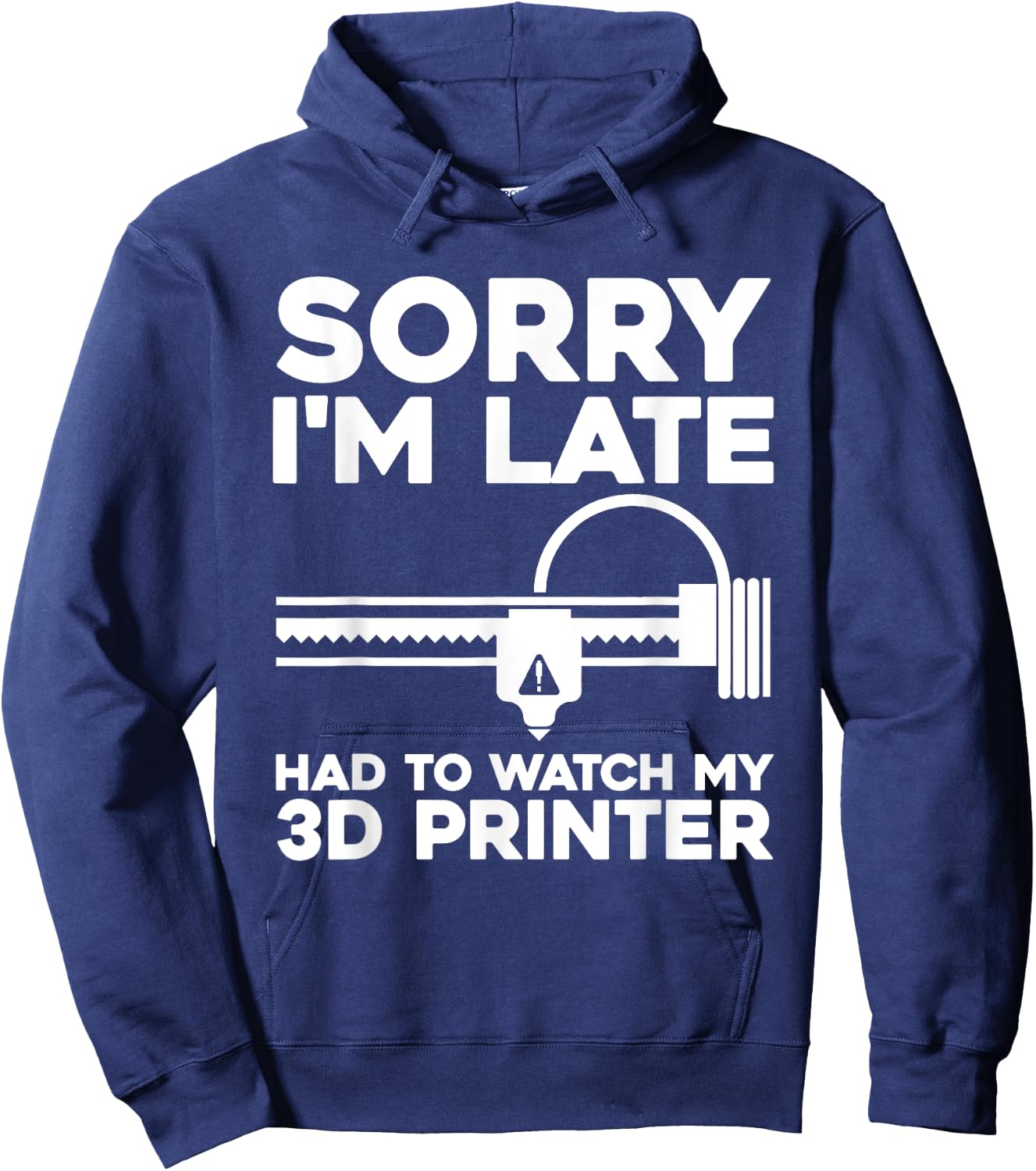 Funny 3D Printer Design Women 3D Printing Printer Hoodie - Hoodie | Navy