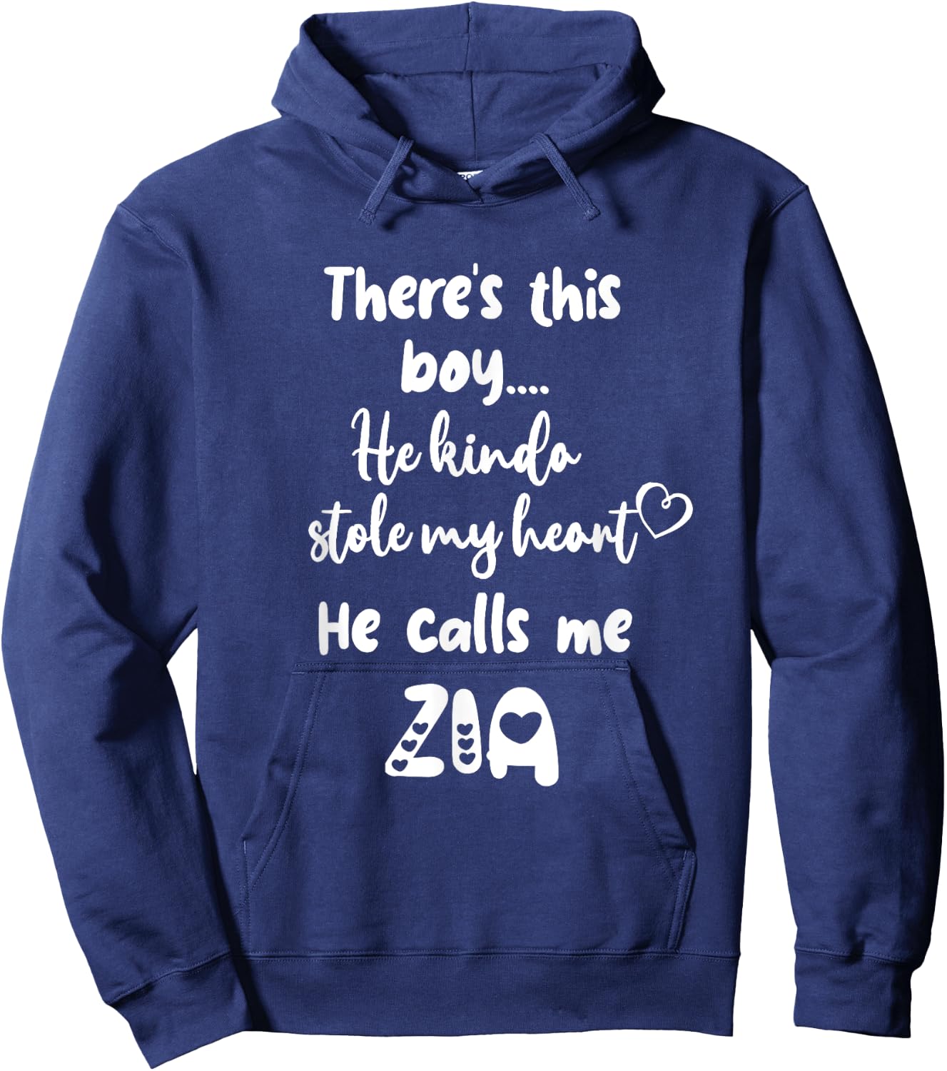 Italy Italian Aunt This Boy Calls Me Zia Hoodie - Hoodie | Navy
