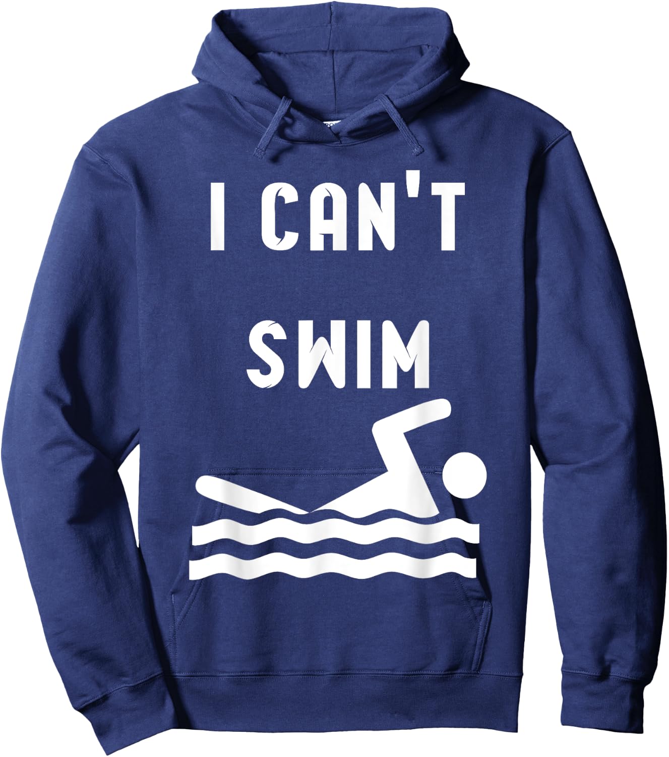 I can't swim Hoodie - Hoodie | Navy