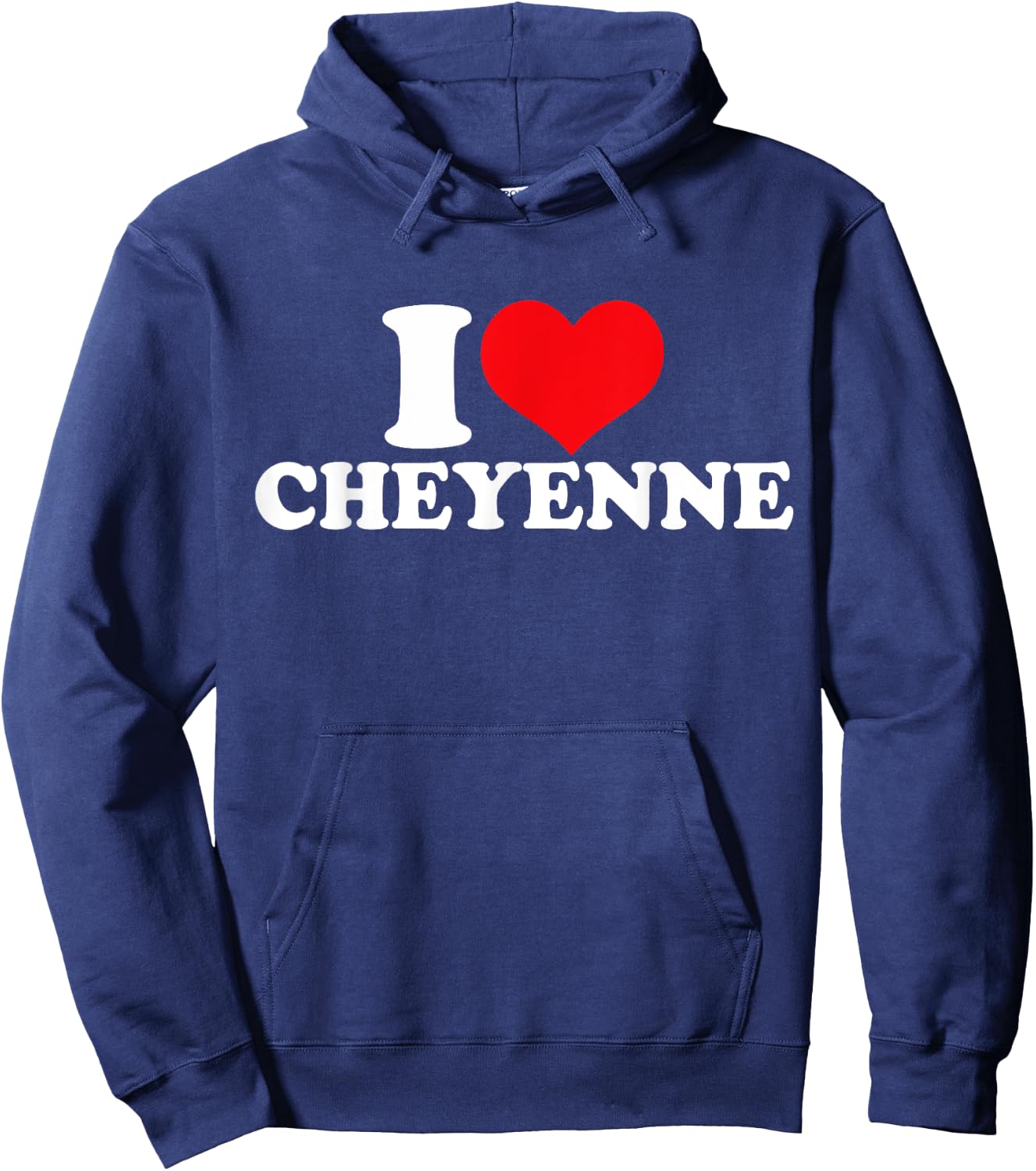 I Love Cheyenne, I Heart Cheyenne Hoodie - Hoodie | Navy