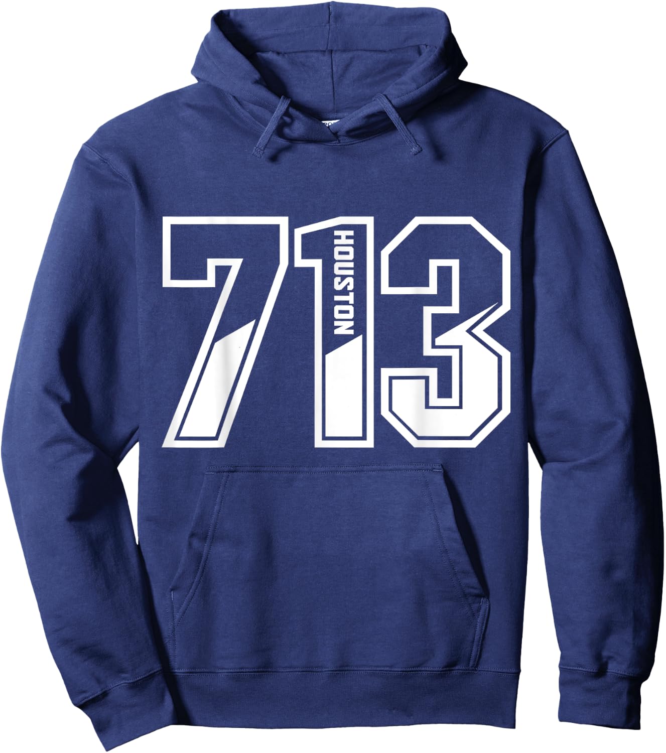 Houston Texas 713 Area Code Pride Vintage Hoodie - Hoodie | Navy