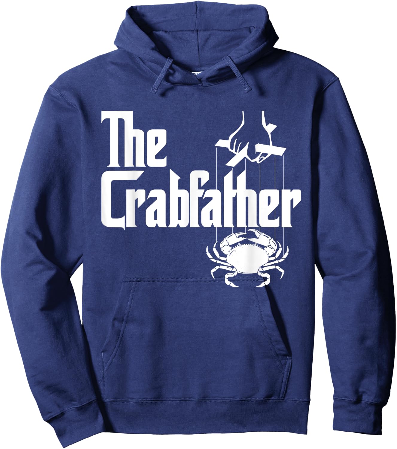 The Crabfather - Crabbing Crabber Father's Day Animal Lover Hoodie - Hoodie | Navy