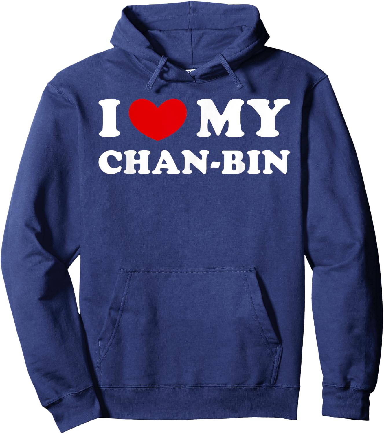 I Love My Chan-bin, I Heart My Chan-bin Hoodie - Hoodie | Navy