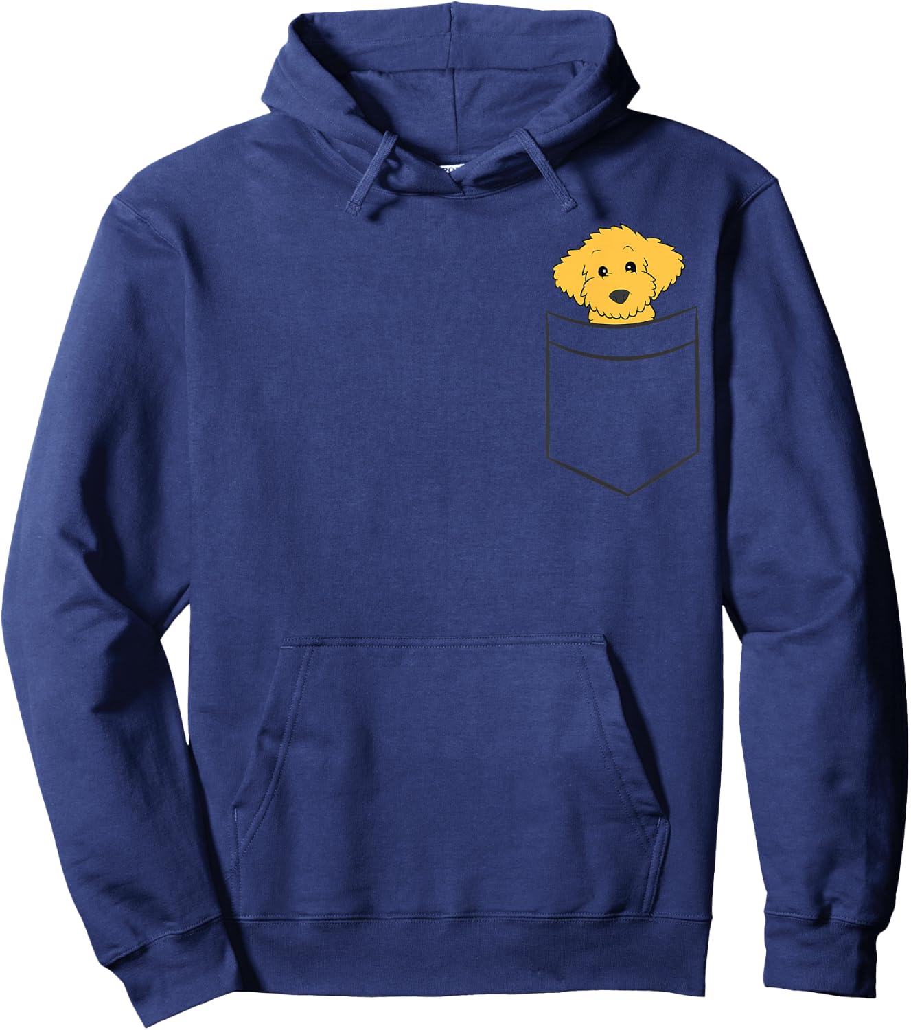 Goldendoodle Dog In Pocket Funny Goldendoodle Women Girls Kids Hoodie - Hoodie | Navy