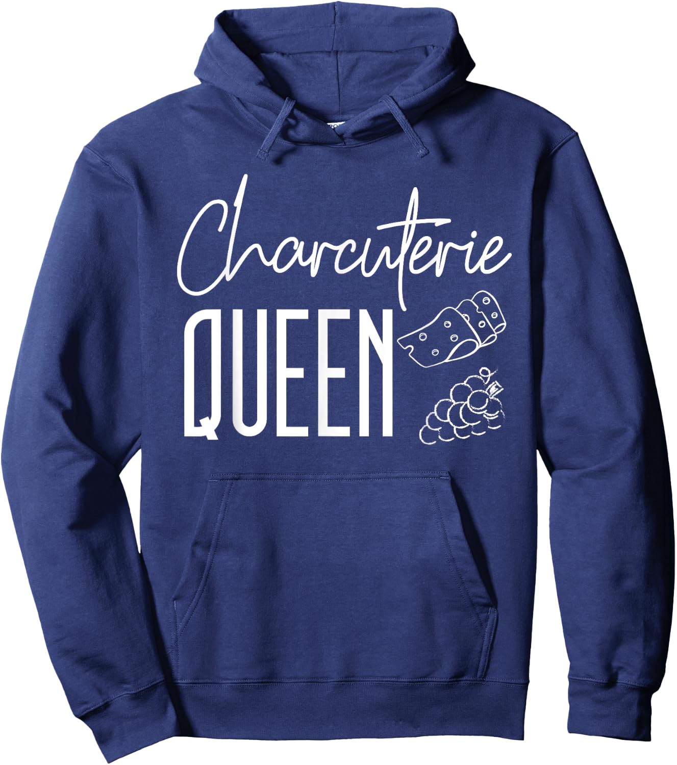 Charcuterie Queen Shirt Charcuterie Board Saying Hoodie - Hoodie | Navy