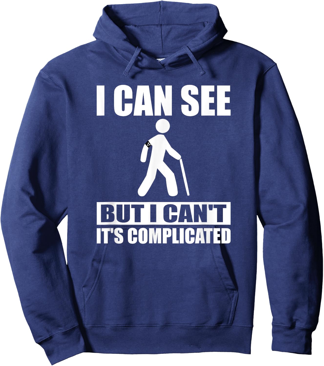 Blind Awareness Braille Teacher I Read braille Men Women Hoodie - Hoodie | Navy