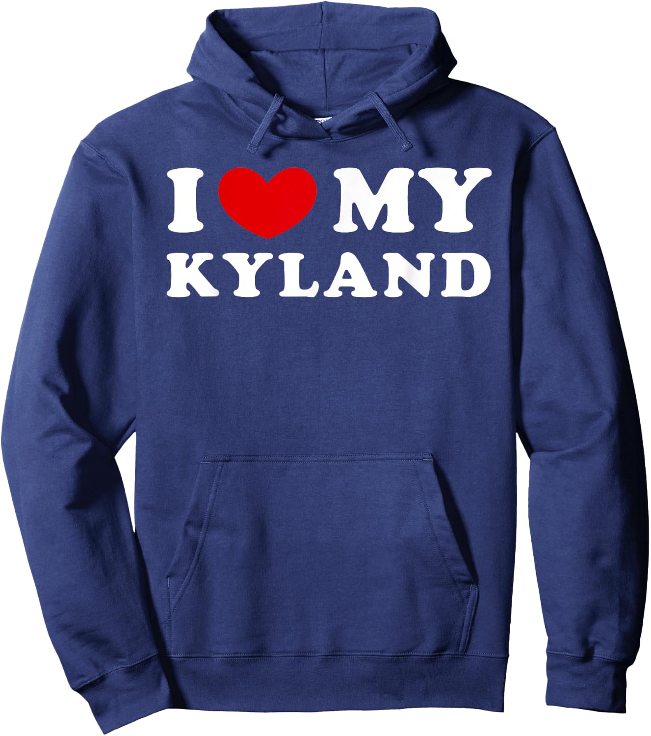 I Love My Kyland, I Heart My Kyland Hoodie - Hoodie | Navy