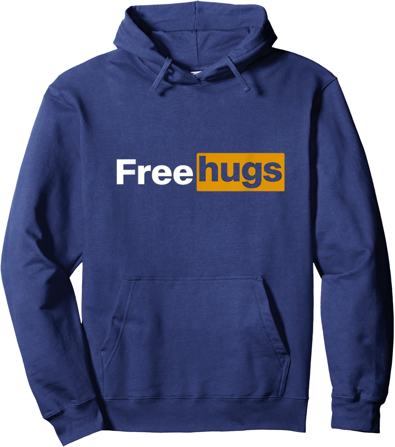 Free Hugs Love Hub Logo Funny Geek Nerd Party Gift Hoodie - Hoodie | Navy