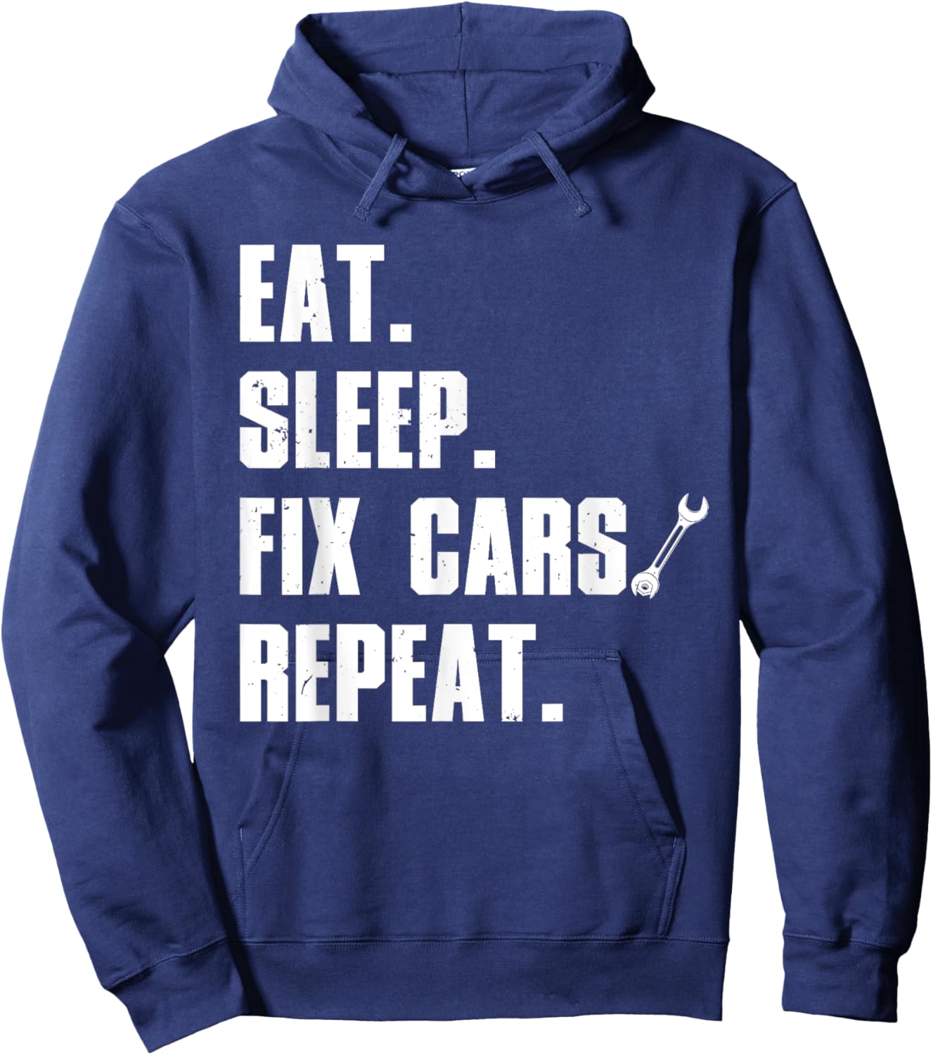 Funny Mechanic Dad Auto Garage Automobile Car Lover Hoodie - Hoodie | Navy