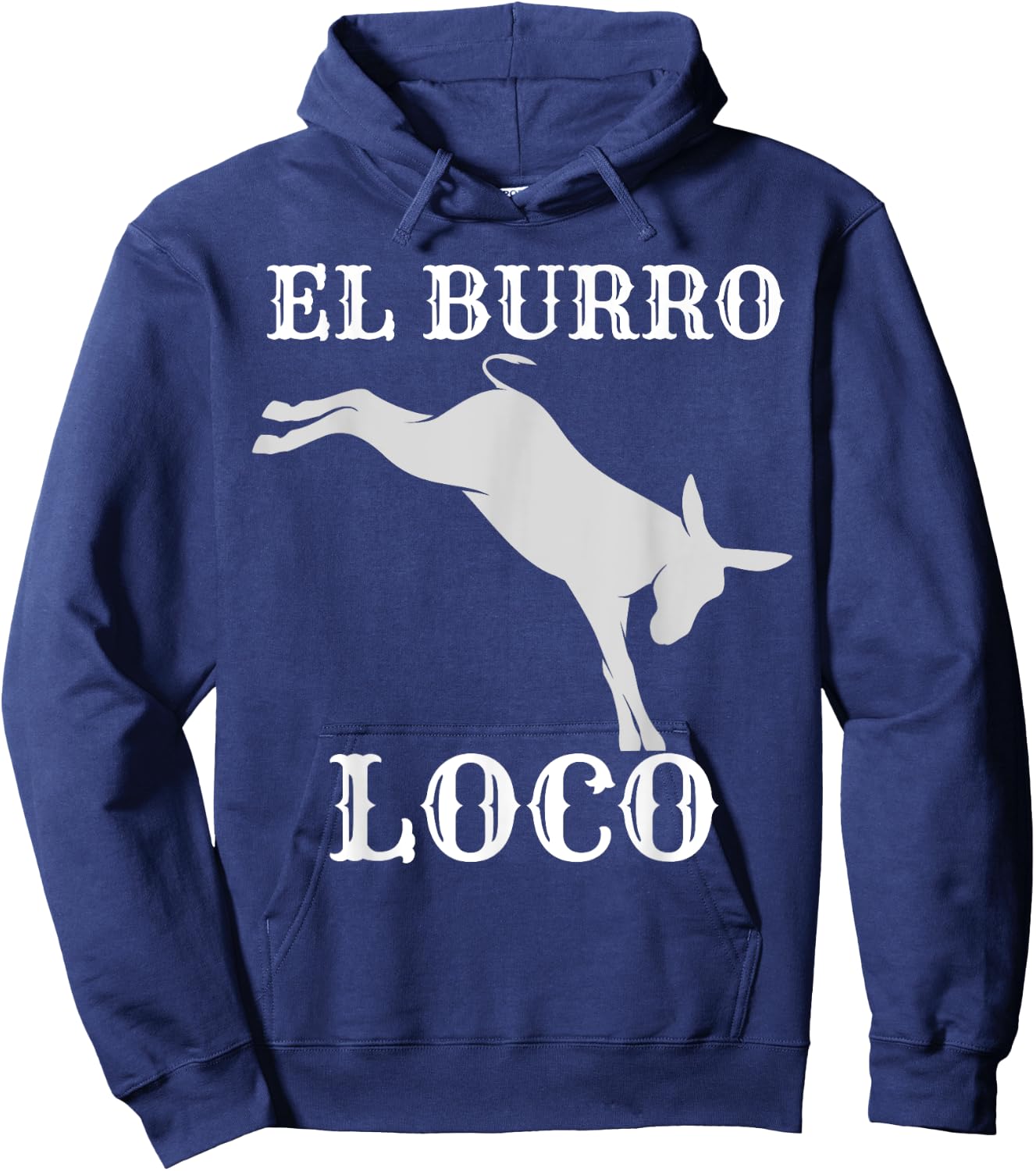 Donkey Kicking El Burro Loco Crazy Donkeys Mule Farm Animals Hoodie - Hoodie | Navy