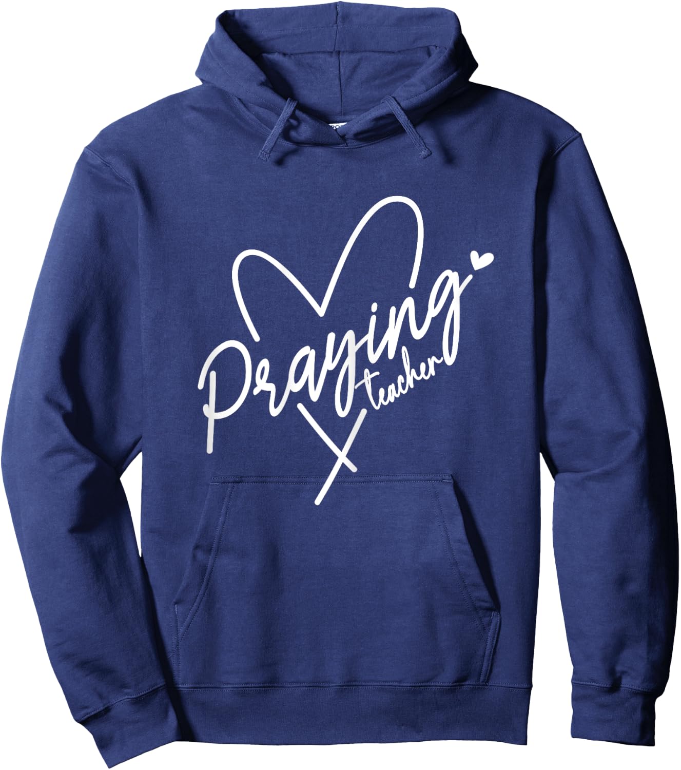 Praying Teacher This Teacher Prays Faith Prayer Warrior Hear Women Hoodie - Hoodie | Navy