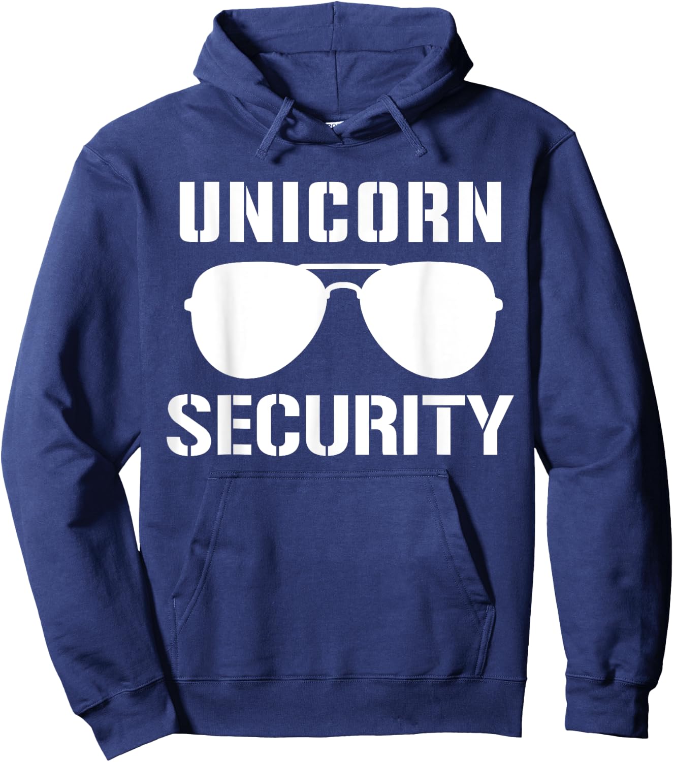 Halloween Dad Mom Daughter Adult Costume, Unicorn Security Hoodie - Hoodie | Navy