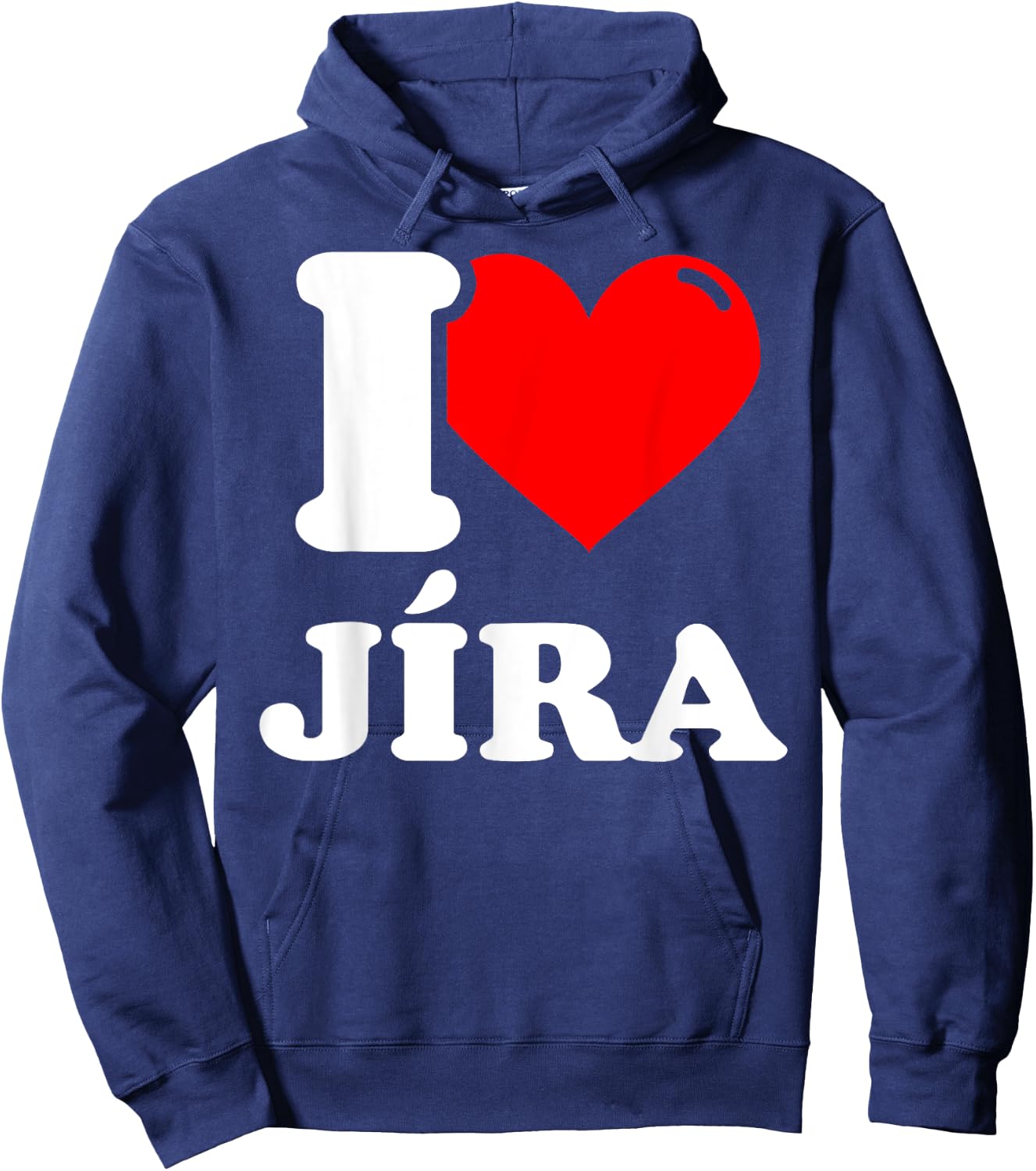 I love jíra given name Hoodie - Hoodie | Navy