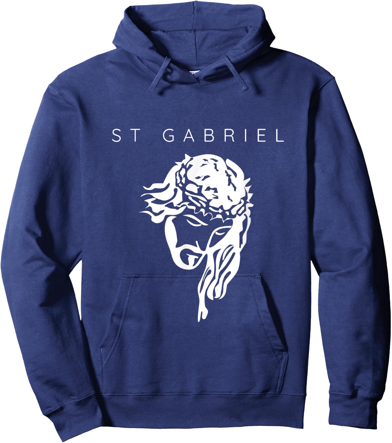 Saint Gabriel the Archangel Traditional Catholic Prayer Hoodie - Hoodie | Navy