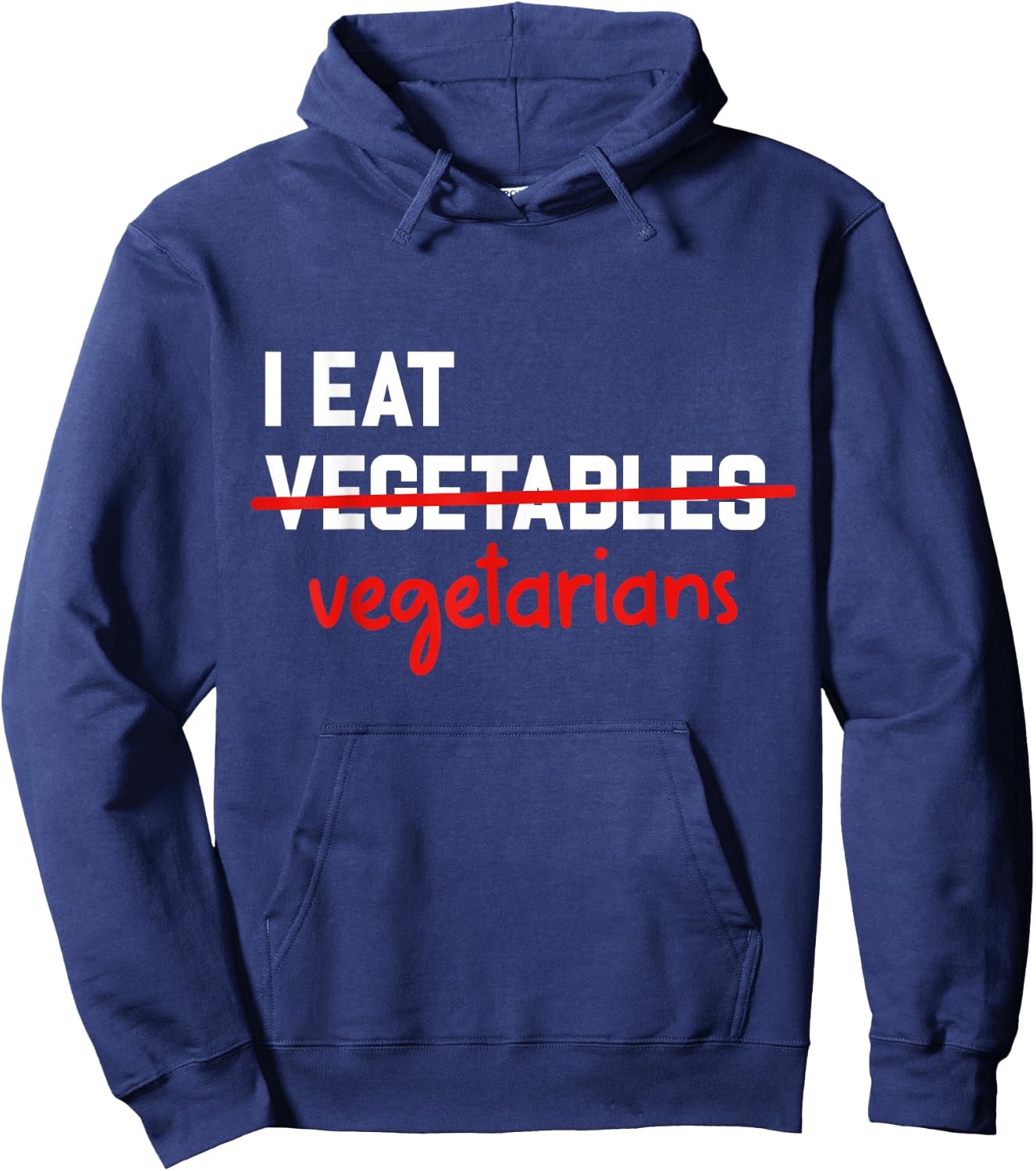 I Eat Vegetarian Funny BBQ Carnivore Hoodie - Hoodie | Navy