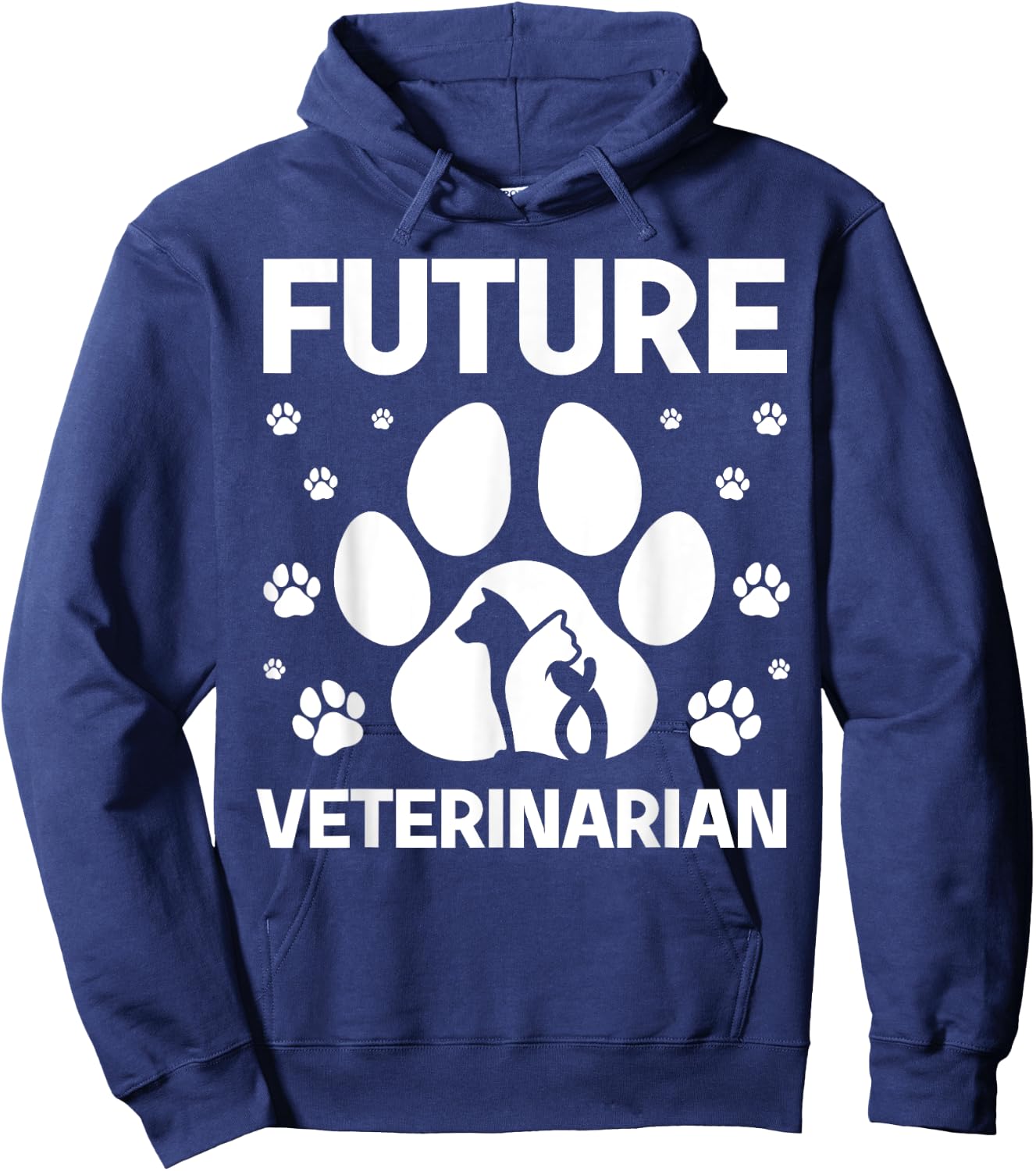 Cool Future Veterinarian Art Women Kids Veterinary Hoodie - Hoodie | Navy