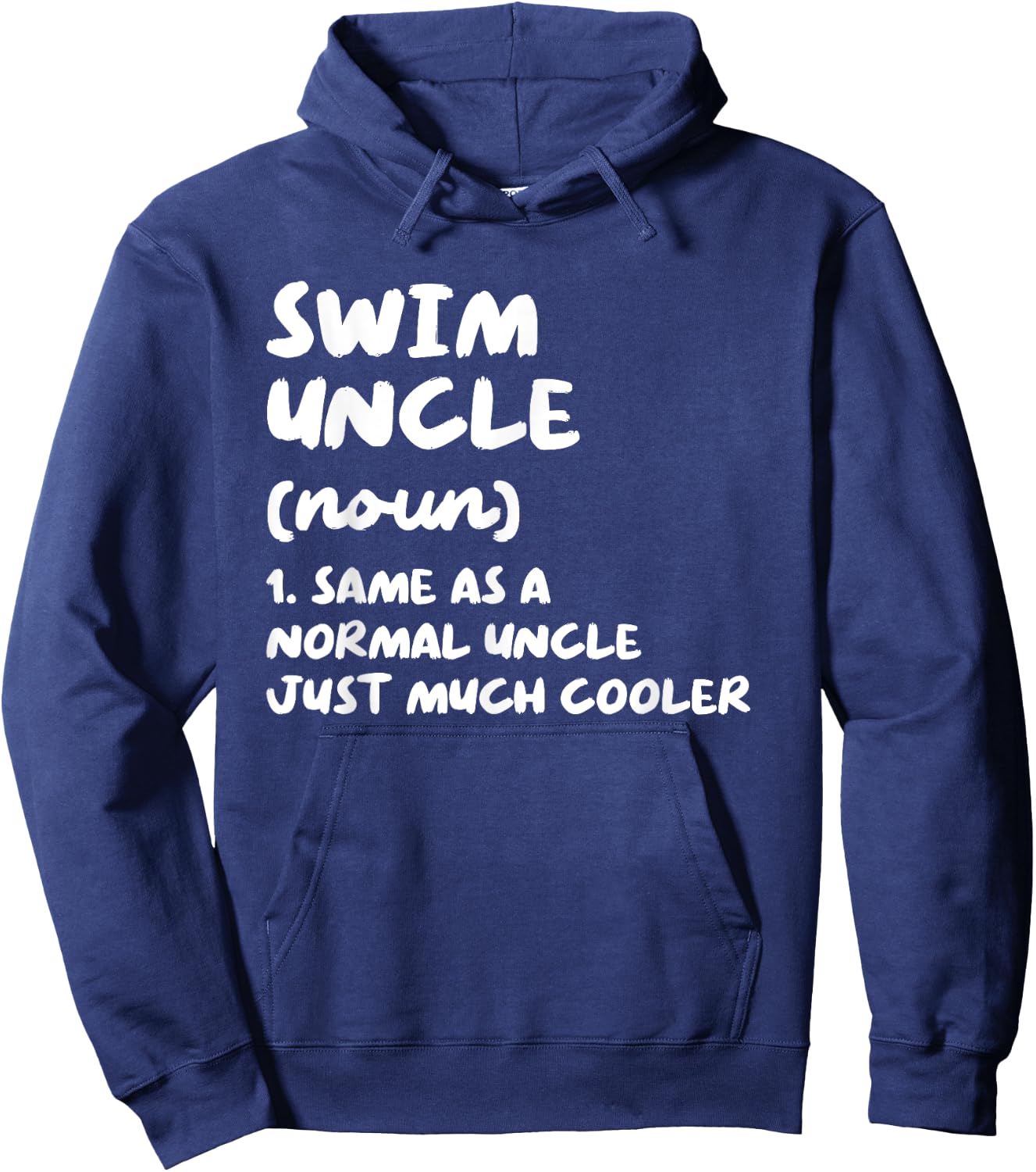 Swim Uncle Definition Funny Sports Hoodie - Hoodie | Navy