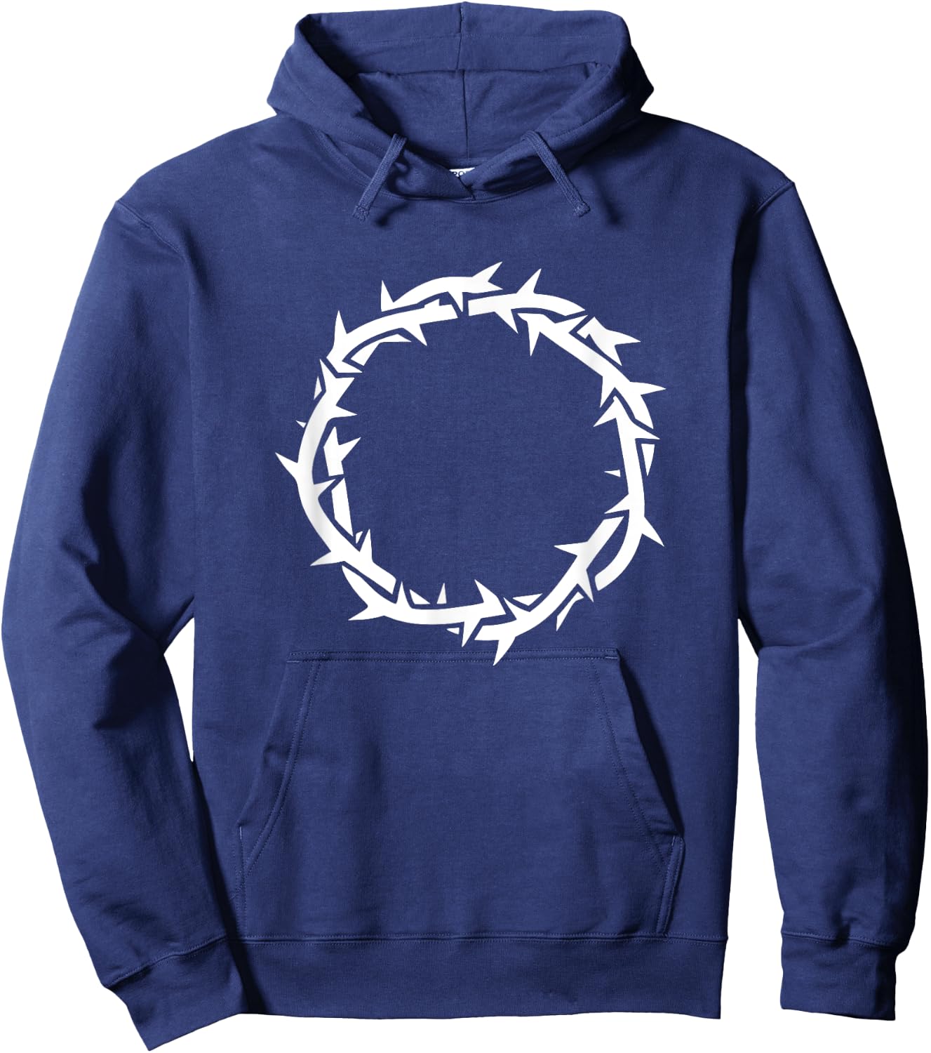 Jesus Crown of Thorns. Christian faith devotional Hoodie - Hoodie | Navy