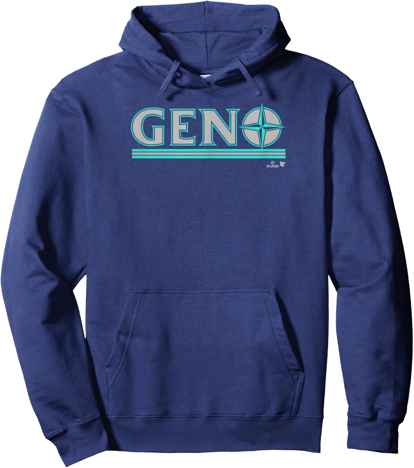 Eugenio Suarez: Seattle Text - Seattle Baseball Hoodie - Hoodie | Navy