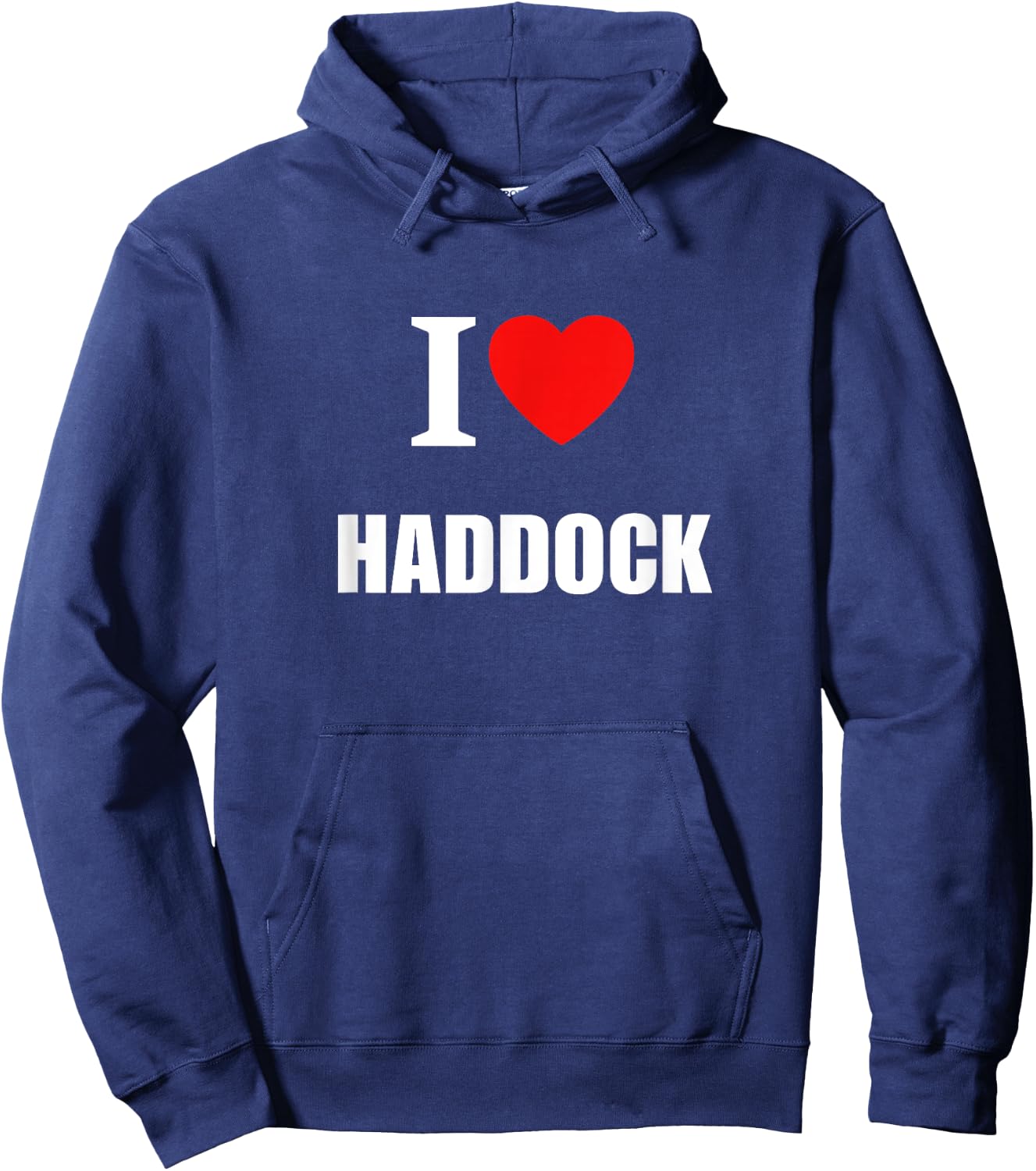I Love Haddock Fishermen Chipshop Women Children Hoodie - Hoodie | Navy