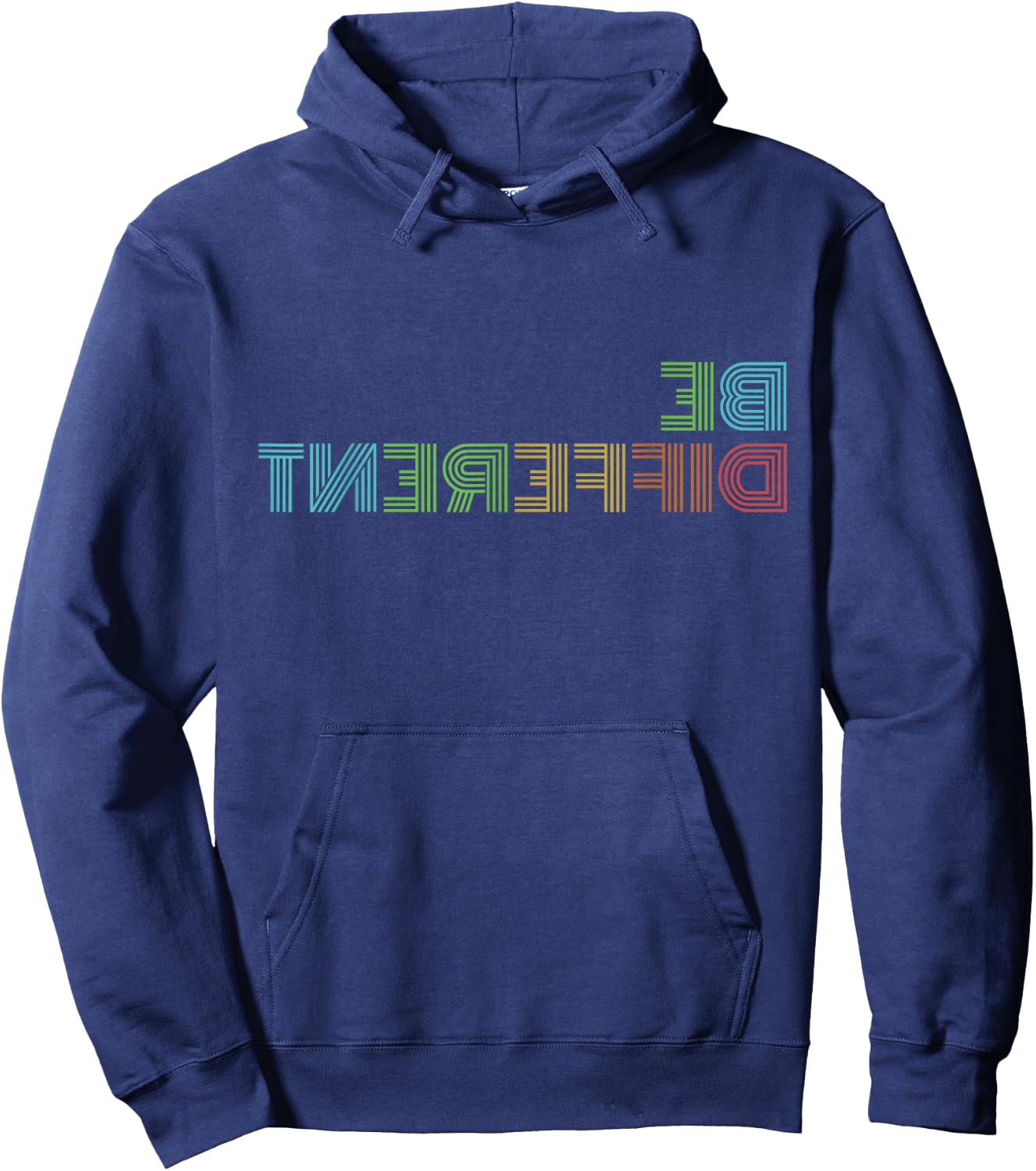 Be Different I'm Not For Everyone Funny Introvert Backwards Hoodie - Hoodie | Navy