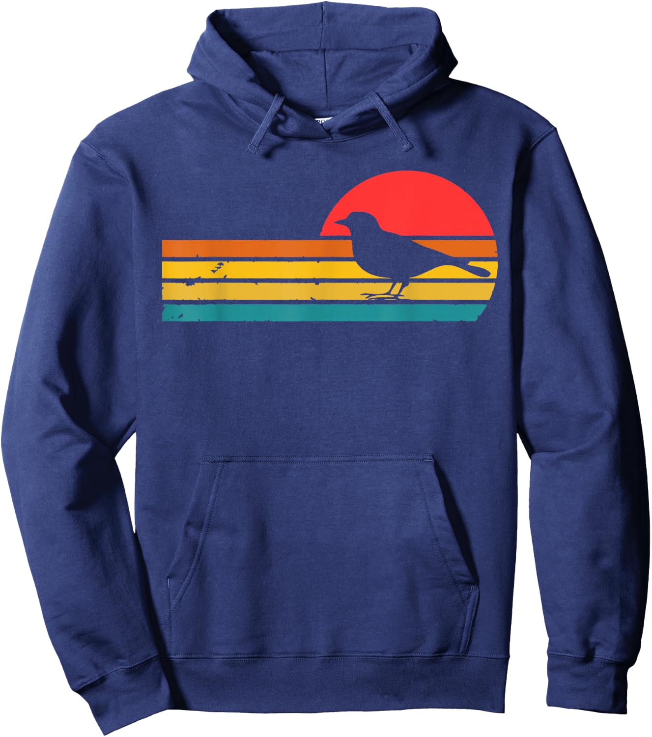 Killdeer Bird Birding Vintage Retro Killdeer Bird Hoodie - Hoodie | Navy
