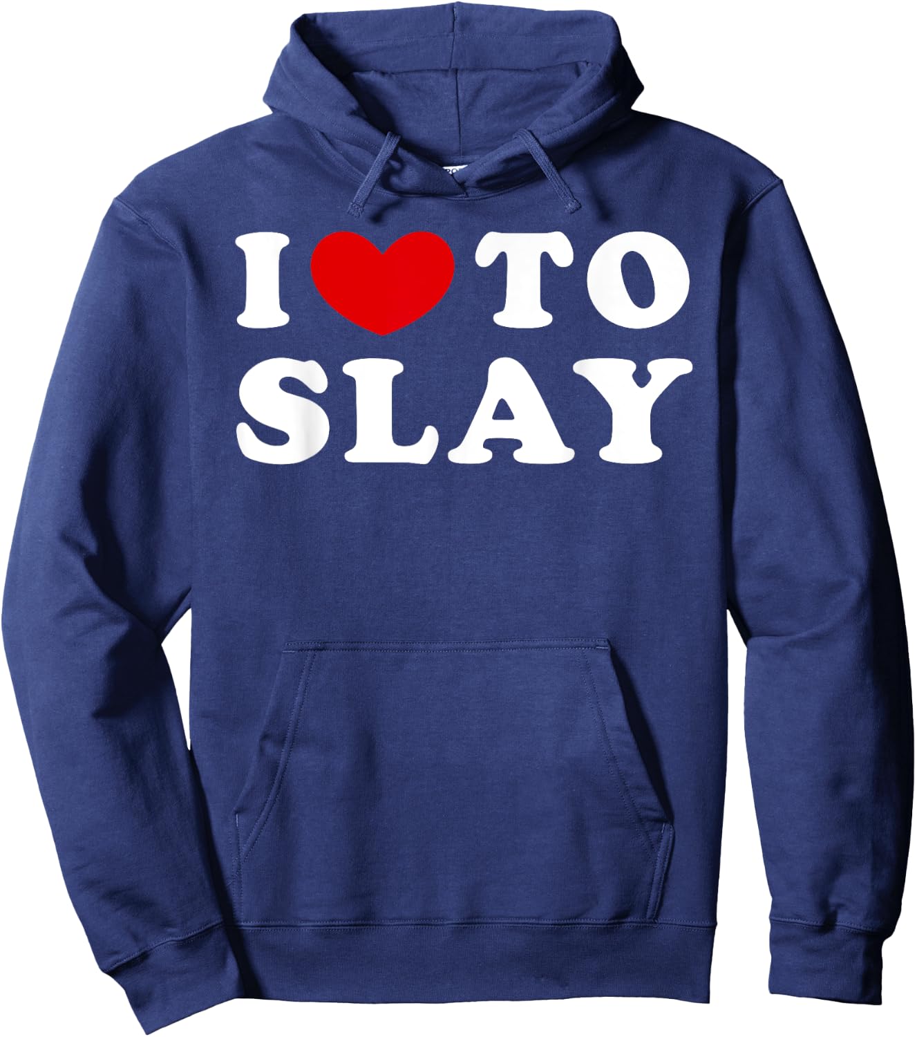 Heart To Slay Gift I Love, Like , Black Hoodie - Hoodie | Navy